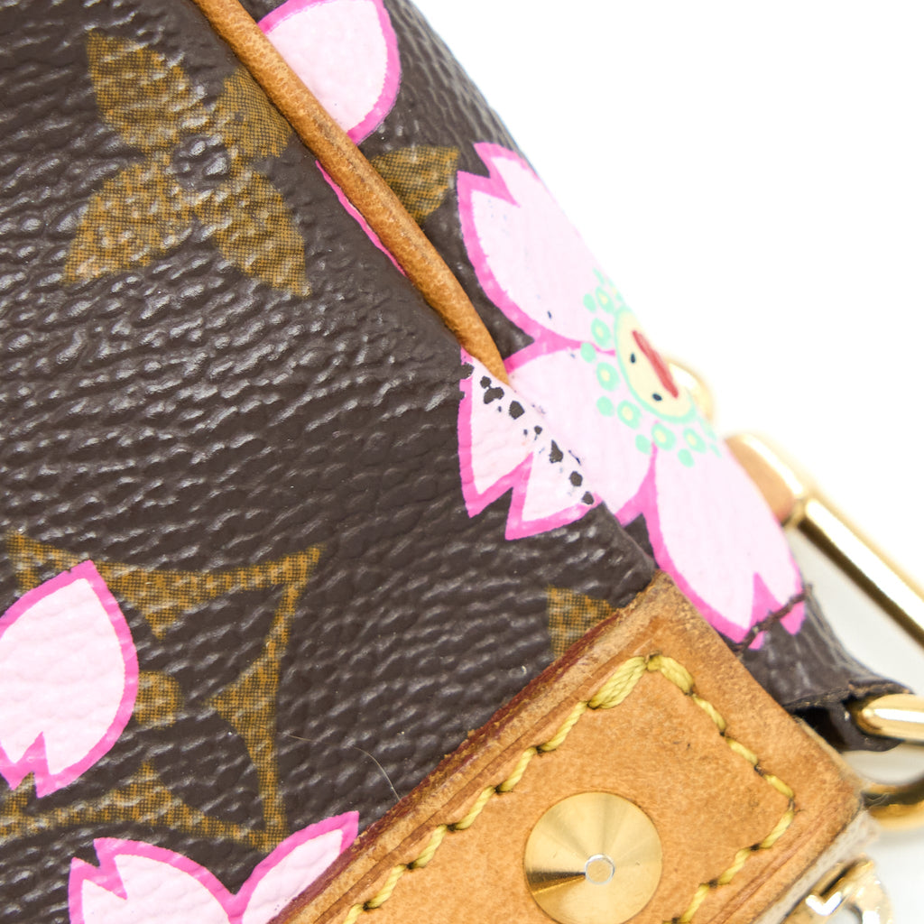 LOUIS VUITTON VINTAGE CHERRY BLOSSOM POCHETTE MONOGRAM CANVAS GHW