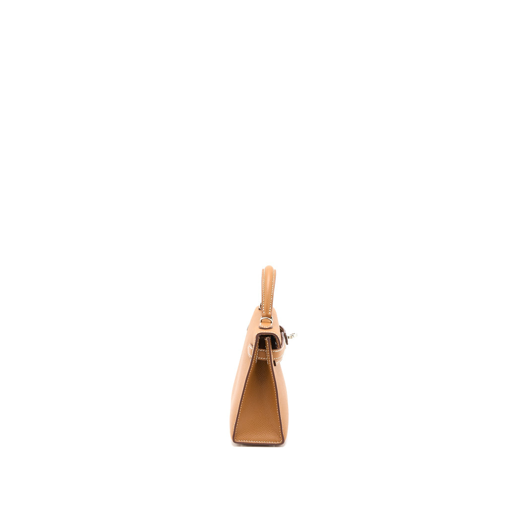 HERMES MINI KELLY EPSOM GOLD SHW