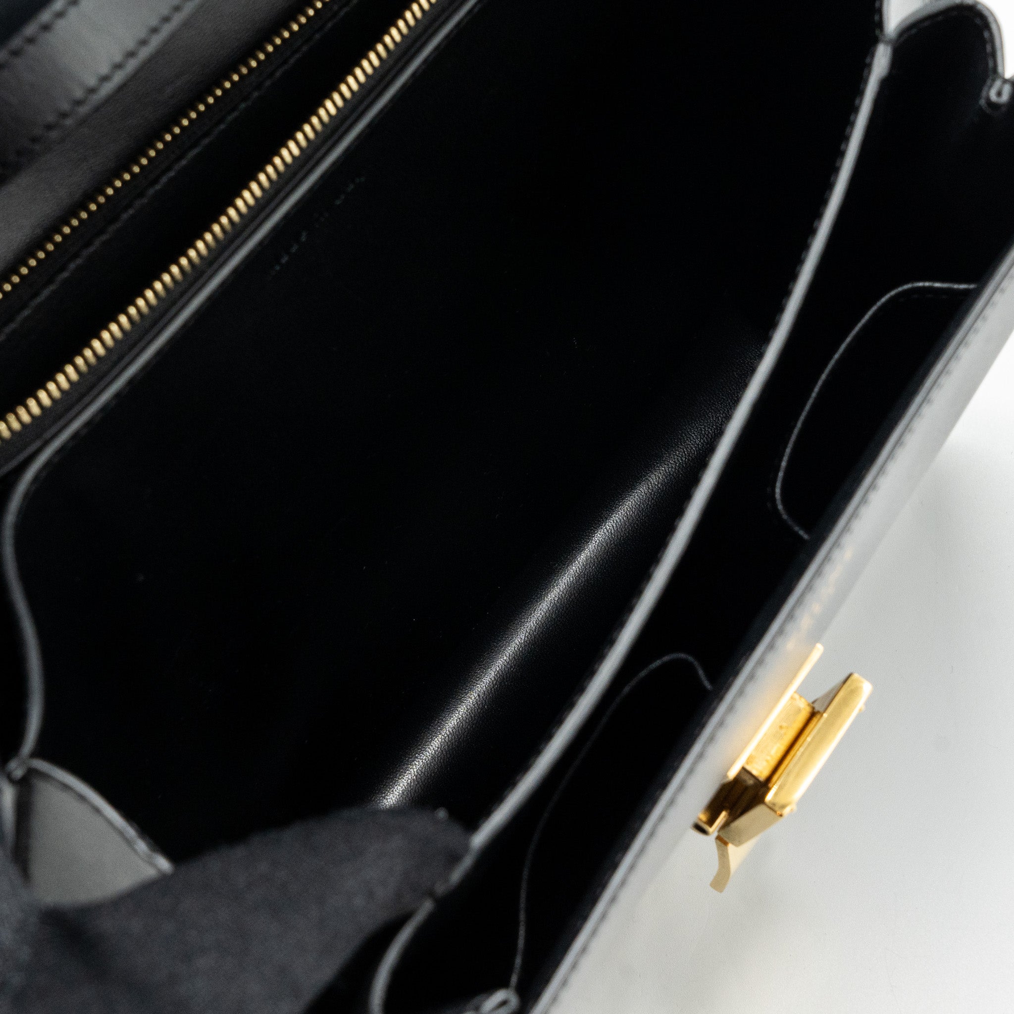 CELINE MEDIUM CLASSIC BOX BAG CALFSKIN BLACK GHW