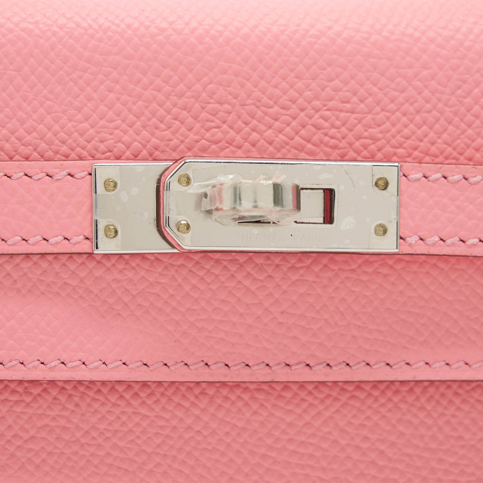 HERMES KELLY 25 EPSOM LEATHER ROSE CONFETTI SHW
