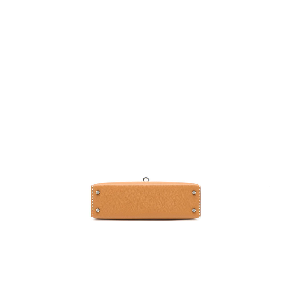 HERMES MINI KELLY EPSOM GOLD SHW