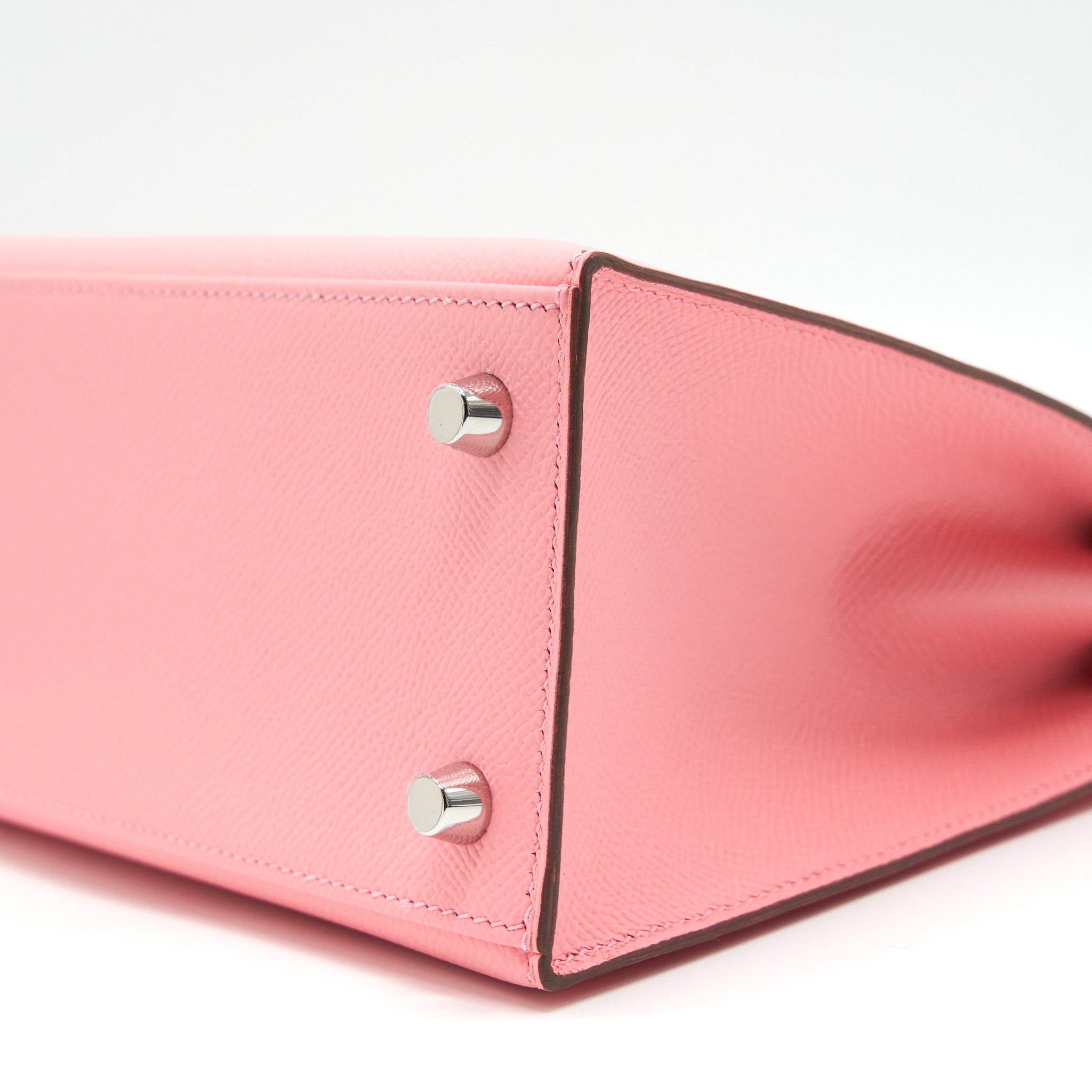 HERMES KELLY 25 EPSOM LEATHER ROSE CONFETTI SHW