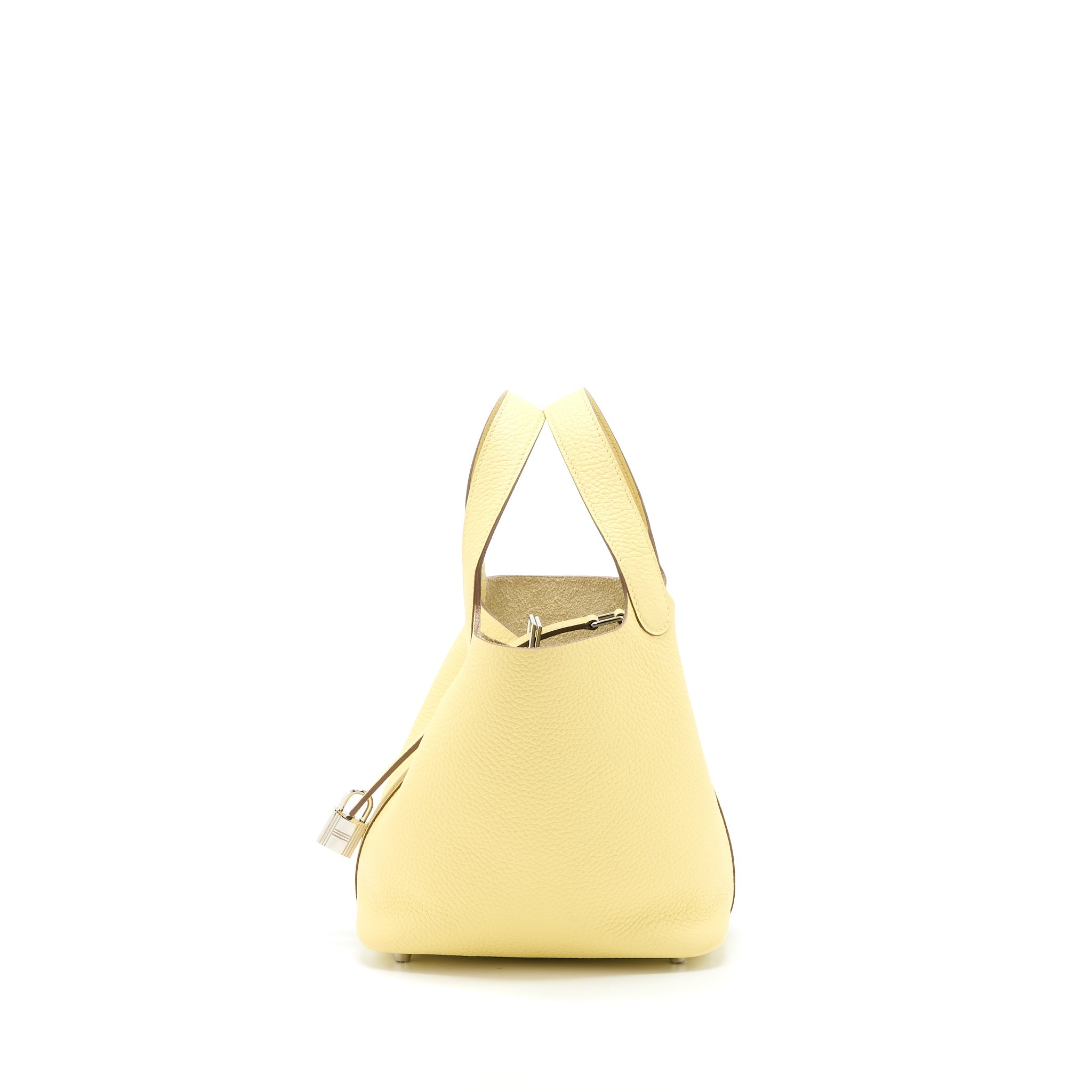 HERMES PICOTIN 18 LOCK BAG CLEMENCE 1Z JAUNE POUSSIN SHW