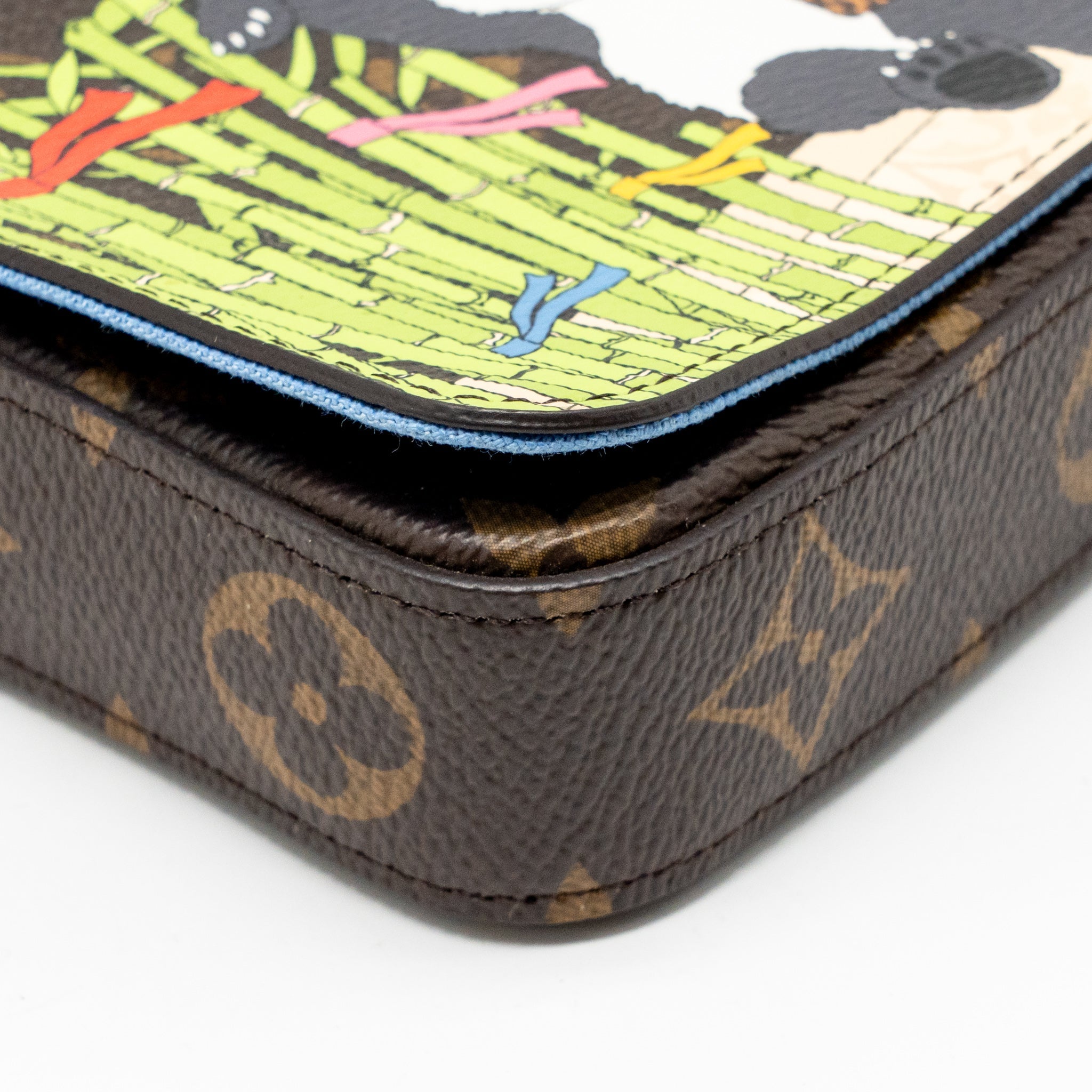 LOUIS VUITTON FELICIE POCHETTE LIMITED EDITION MONOGRAM CANVAS GHW