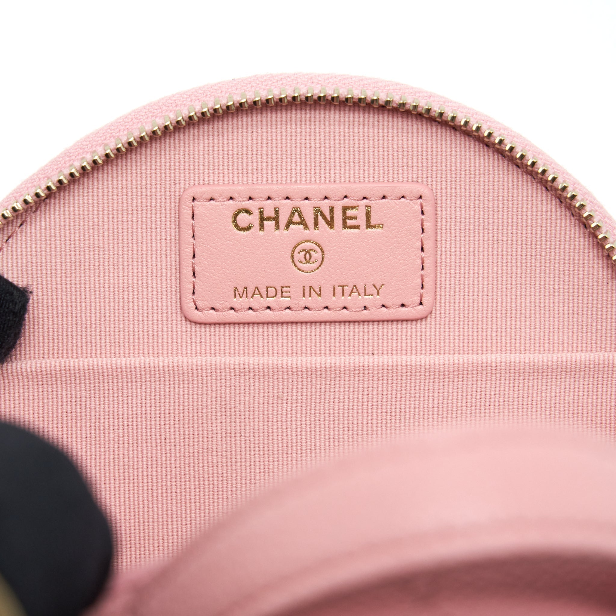 CHANEL 22C MINI ROUND PURSE VANITY CAVIAR LIGHT PINK LGHW