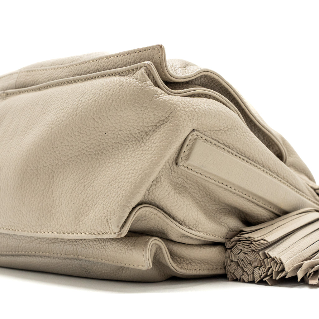 LOEWE FLAMENCO BAG CALFSKIN BEIGE LGHW