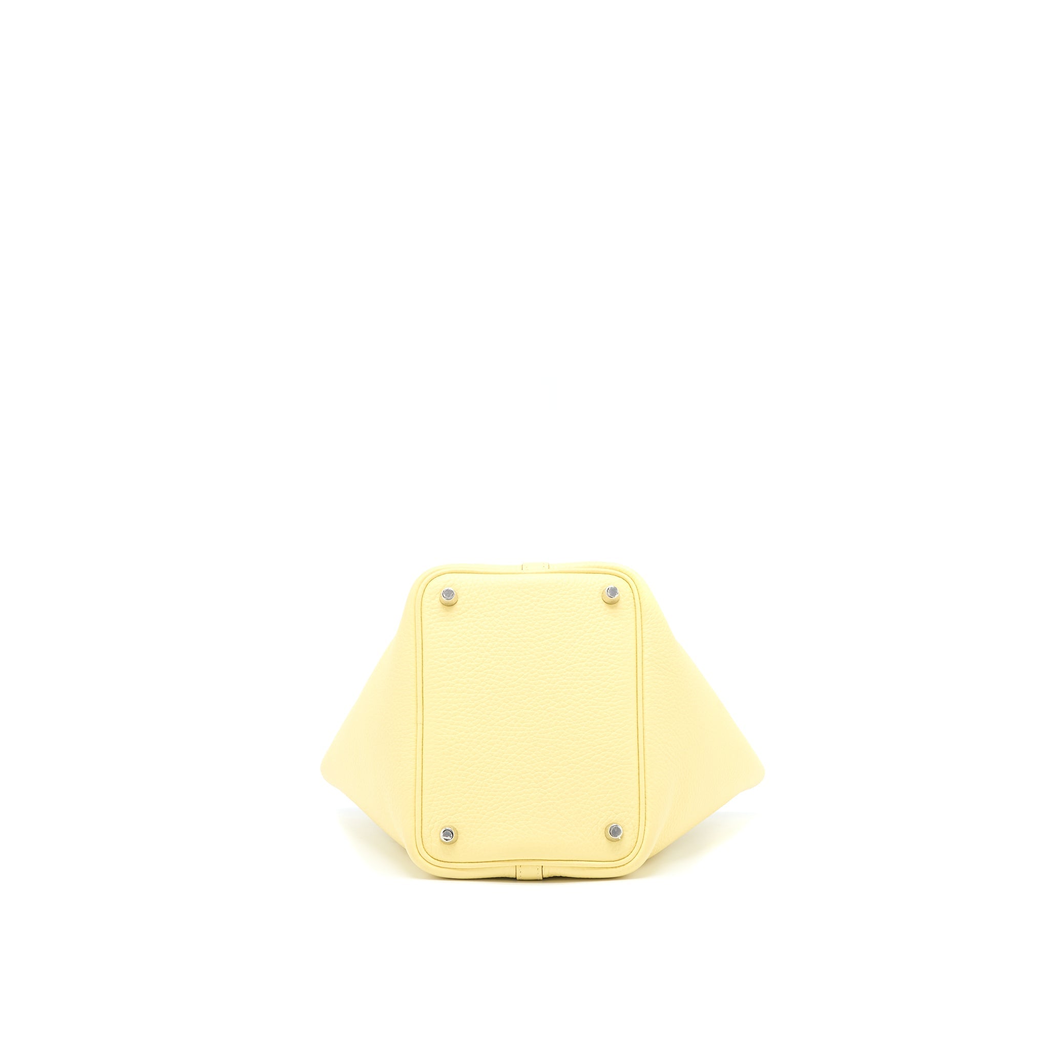 HERMES PICOTIN 18 LOCK BAG CLEMENCE 1Z JAUNE POUSSIN SHW