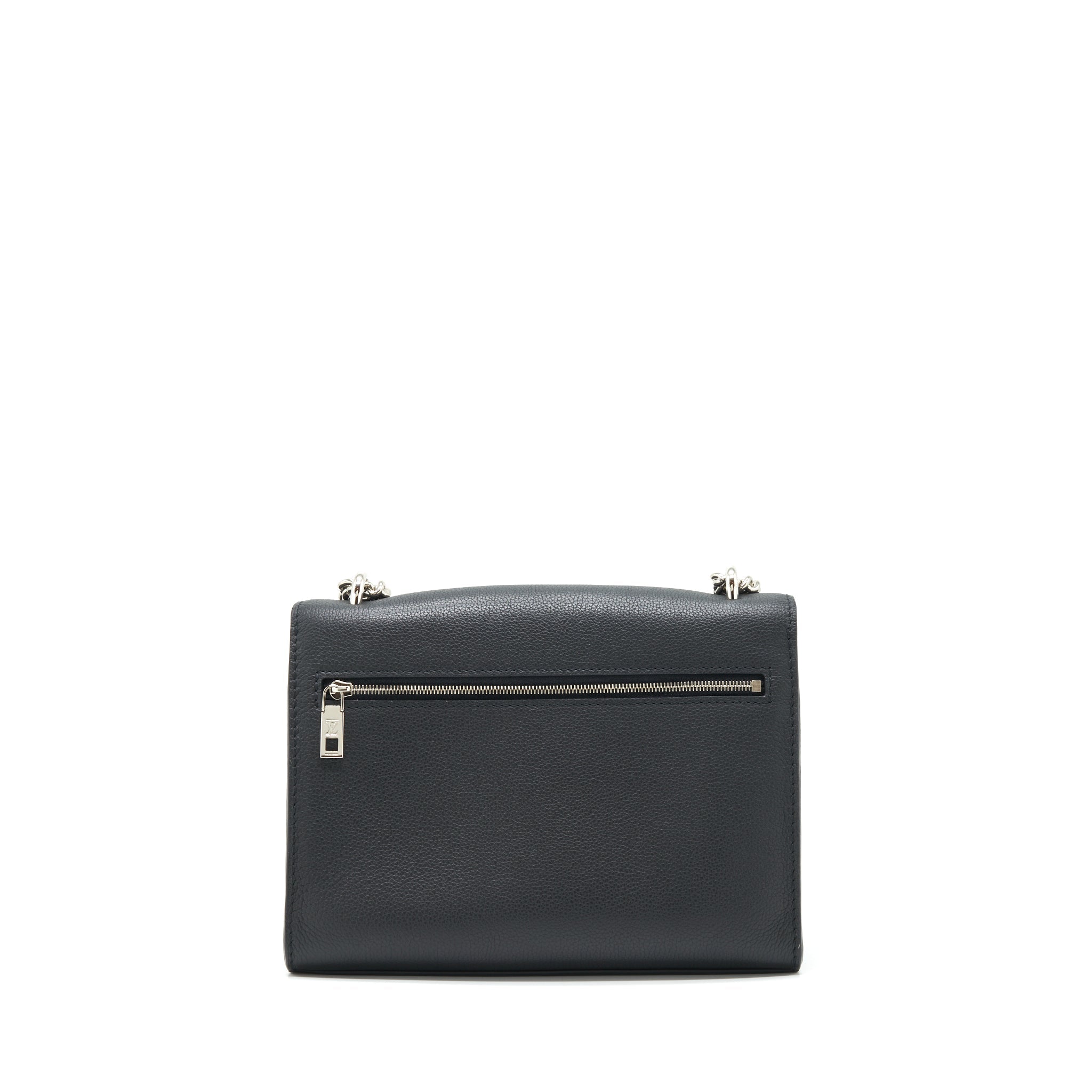 LOUIS VUITTON MYLOCKME SATCHEL CHAIN BAG CALFSKIN BLACK SHW