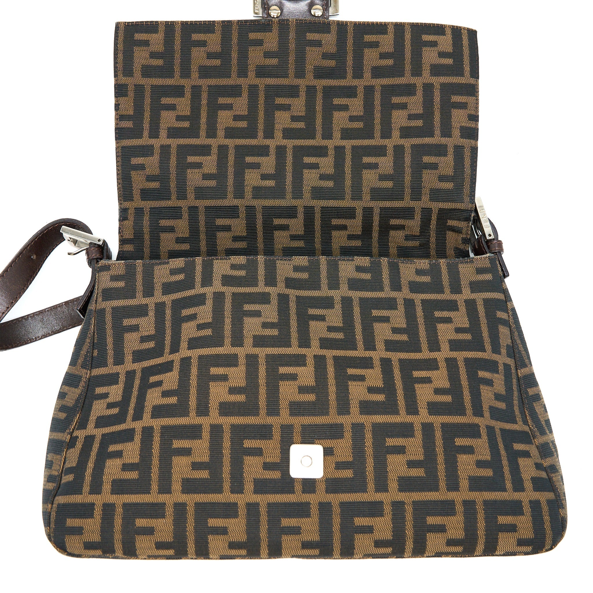 FENDI VINTAGE BAGUETTE BAG FF JACQUARD FABRIC SHW