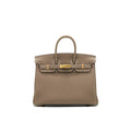 HERMES BIRKIN 25 TOGO LEATHER ETOUPE GHW