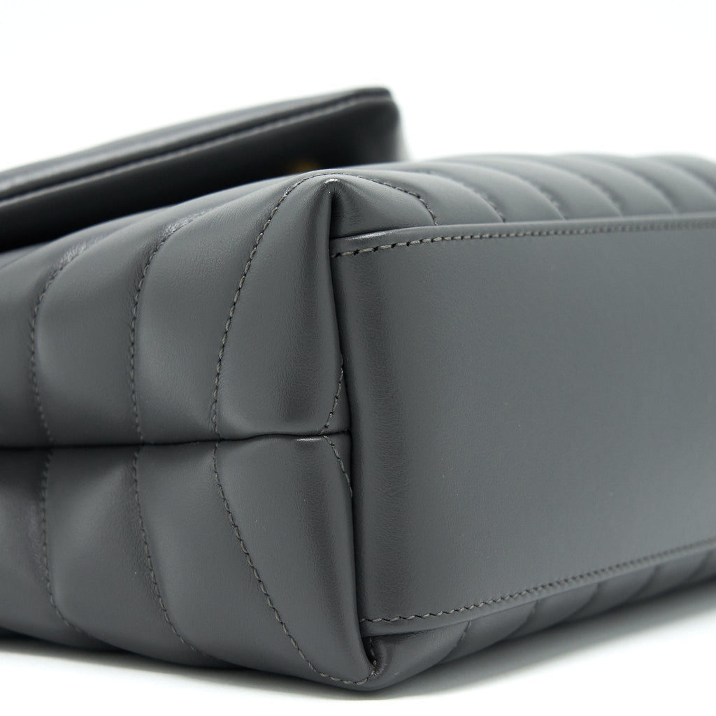SAINT LAURENT SMALL LOU LOU BAG STORM COLOUR GHW