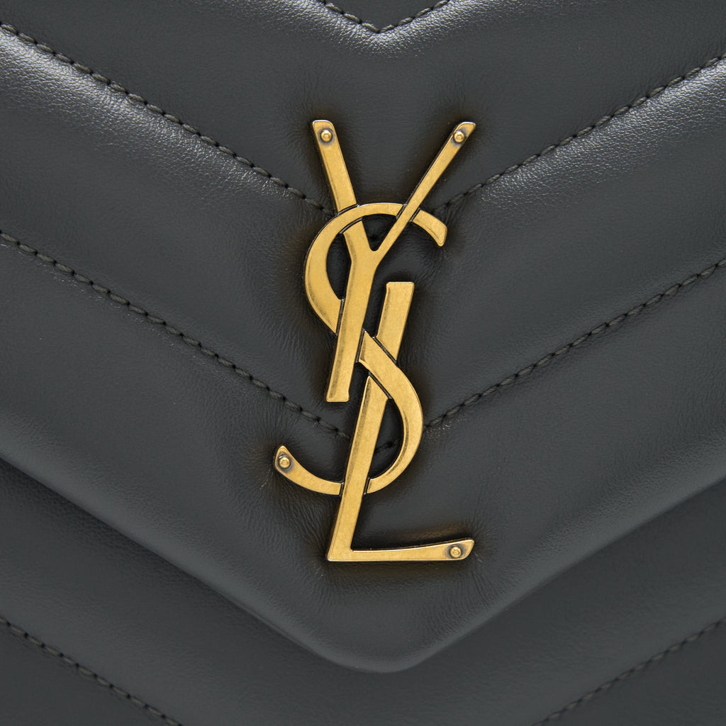 SAINT LAURENT SMALL LOU LOU BAG STORM COLOUR GHW