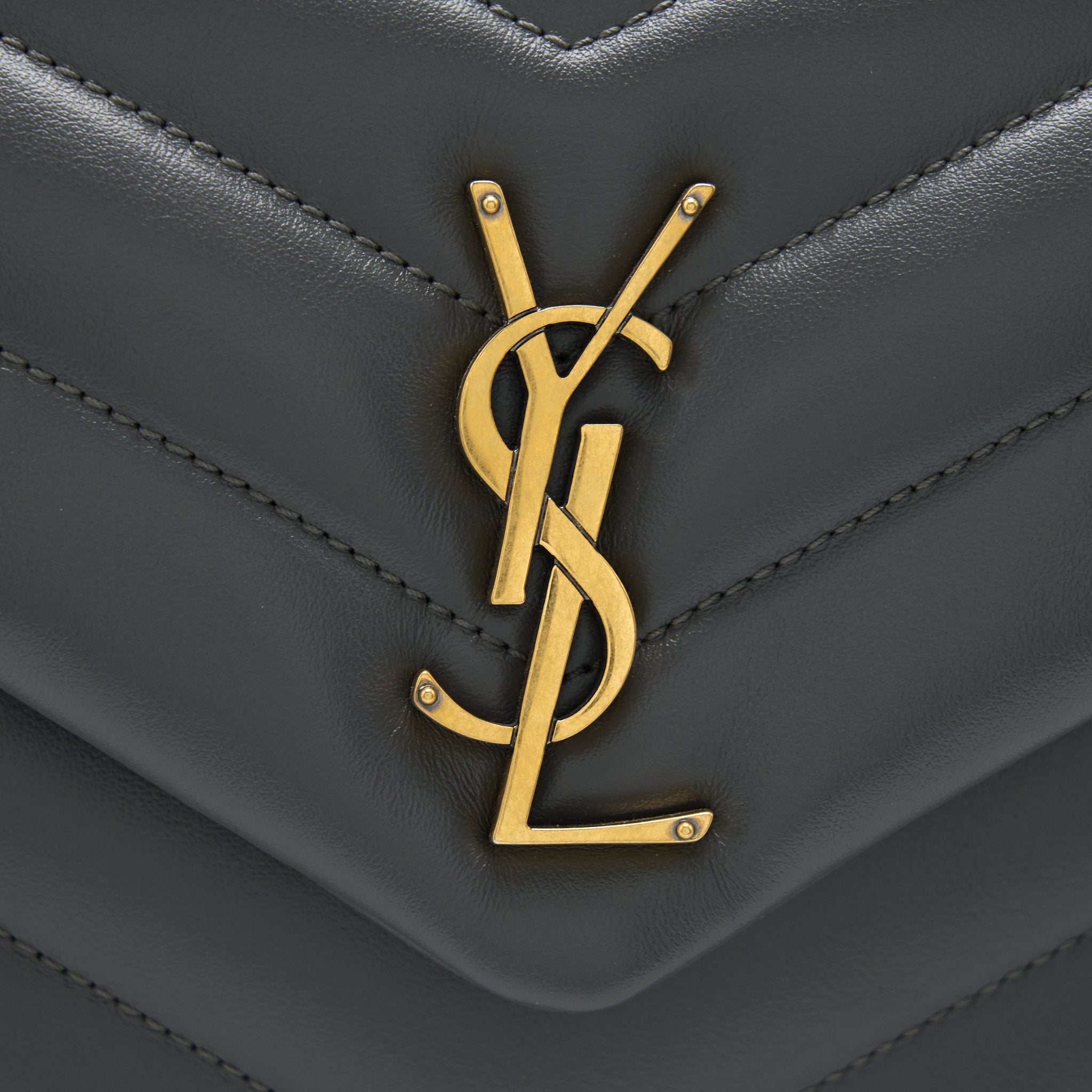 SAINT LAURENT SMALL LOU LOU BAG STORM COLOUR GHW