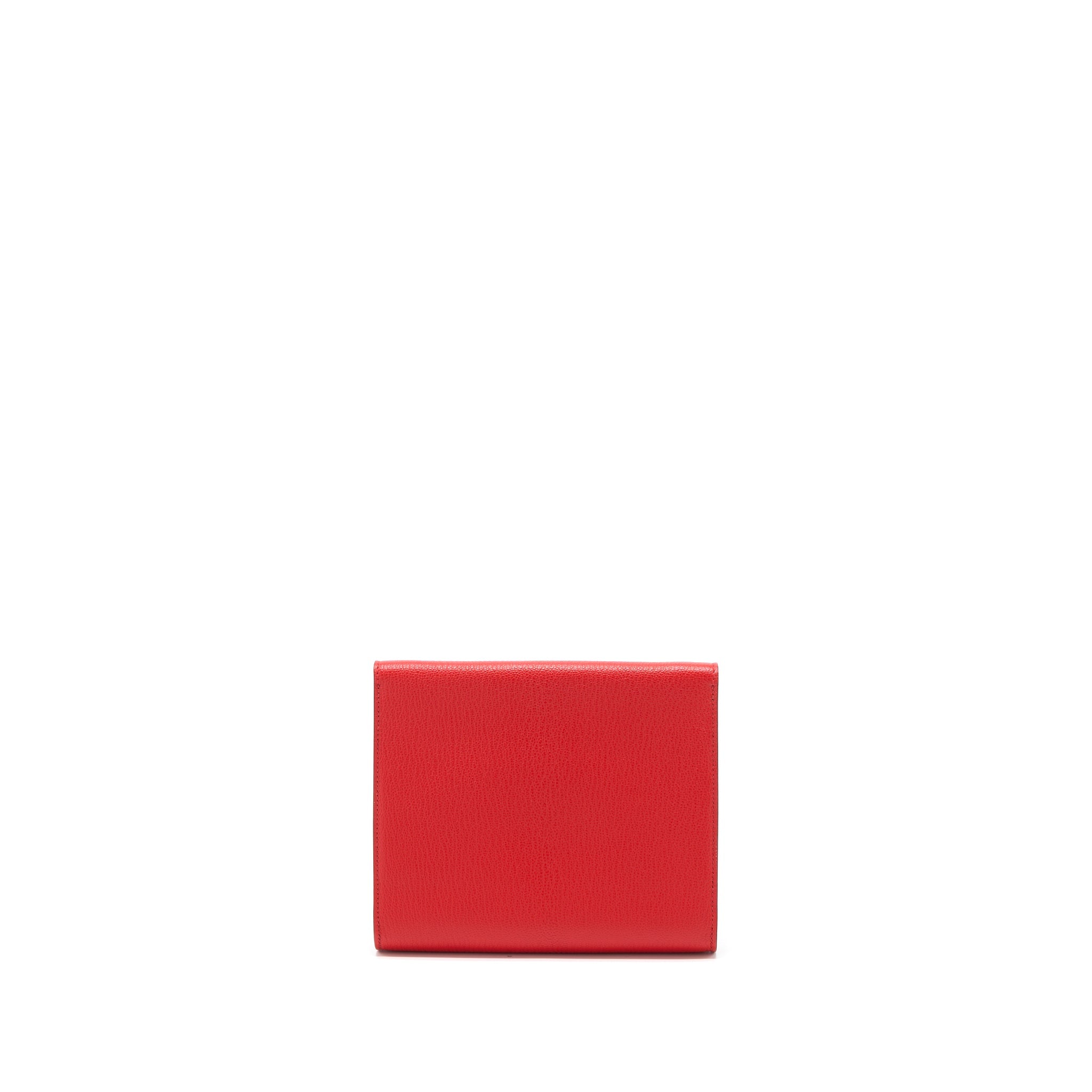 HERMES CLIC 16 WALLET MYSORE RED GHW
