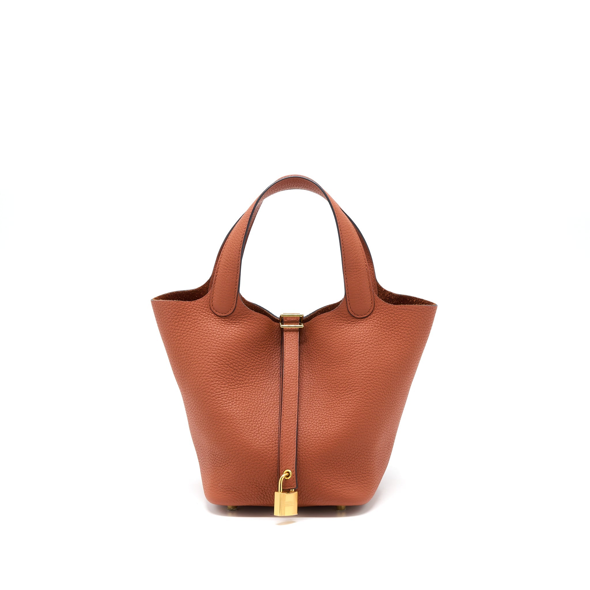 HERMES PICOTIN 18 LOCK BAG CLEMENCE CUIVE GHW