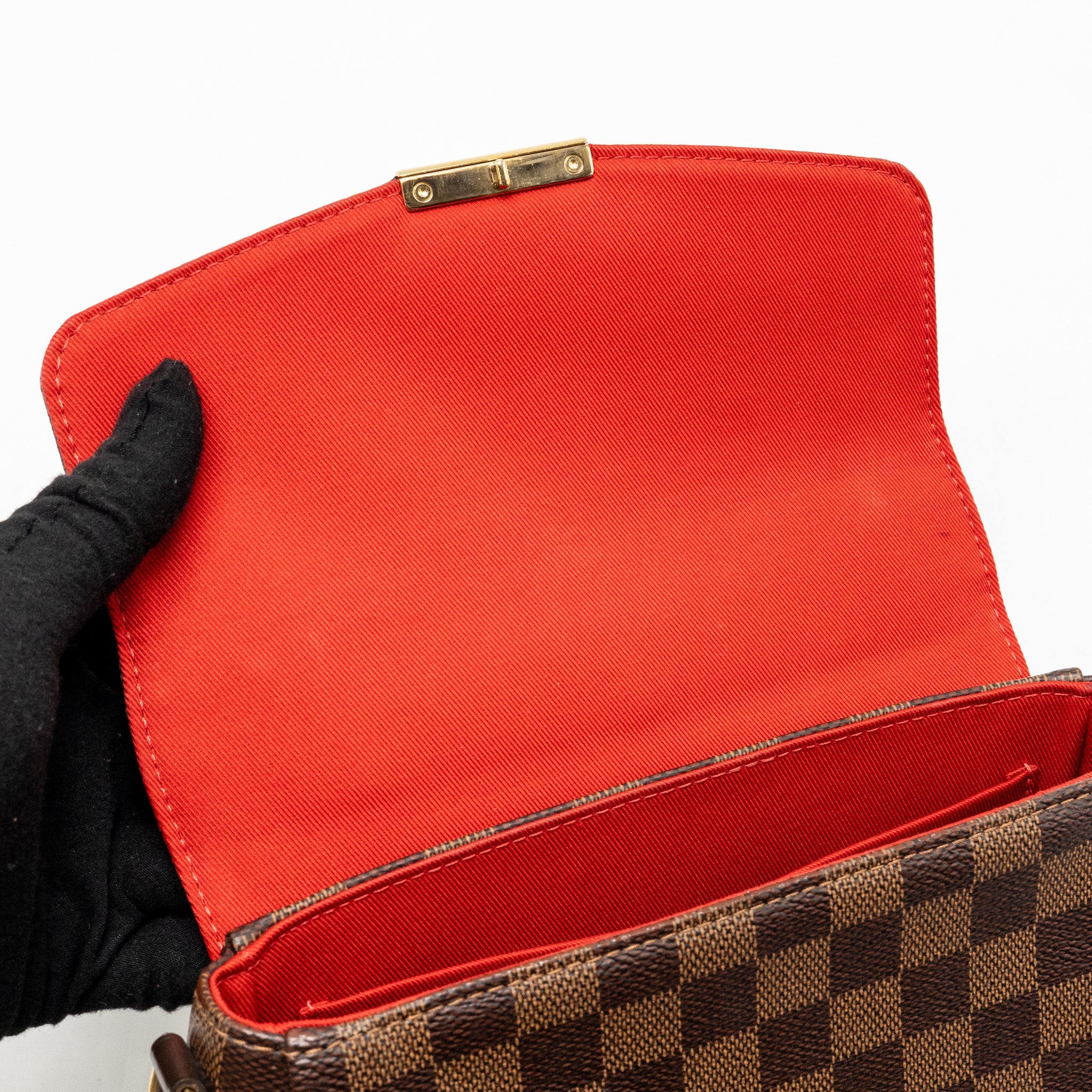 LOUIS VUITTON CROISETTE DAMIER EBENE CANVAS GHW