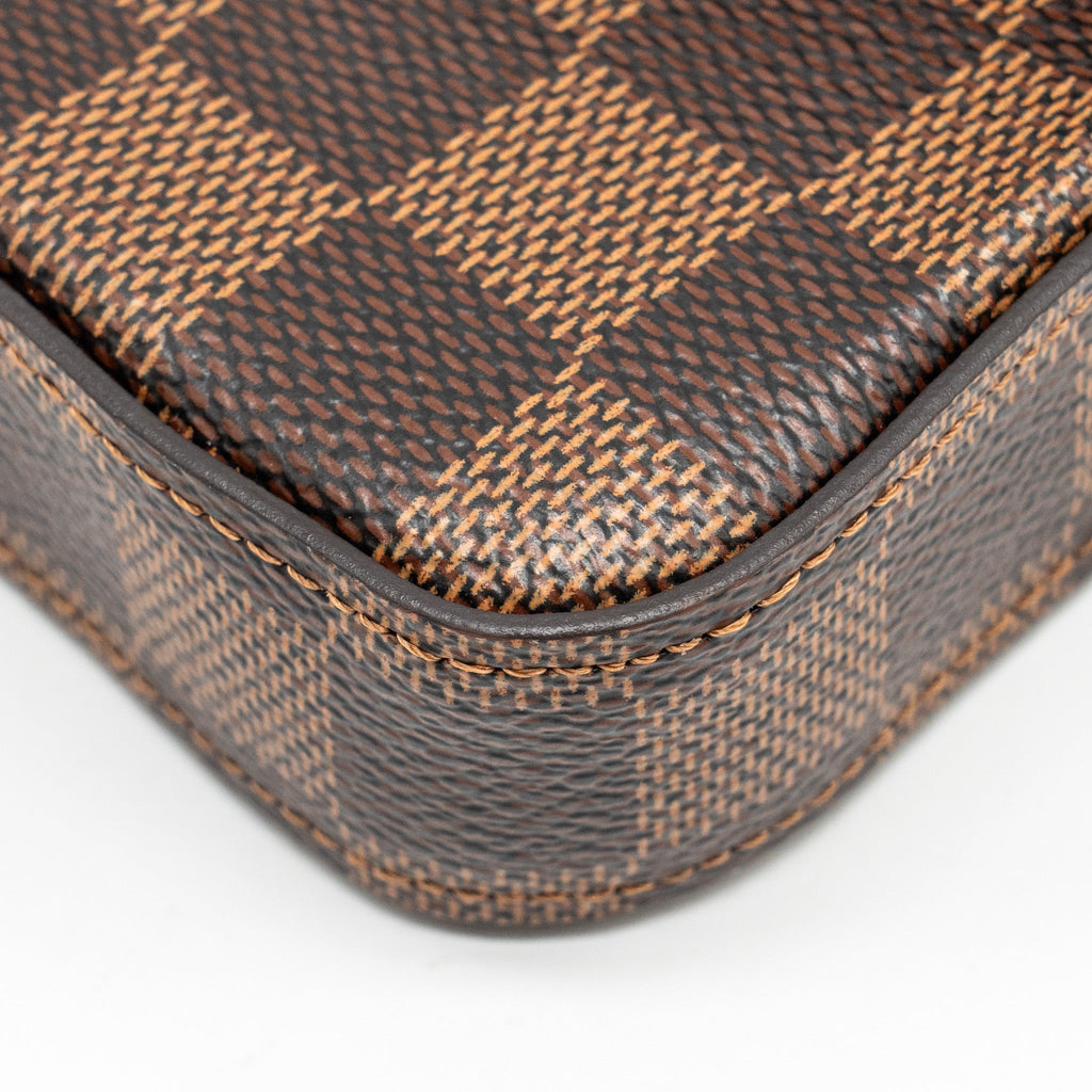 LOUIS VUITTON FELICIE POCHETTE DAMIER EBENE CANVAS GHW