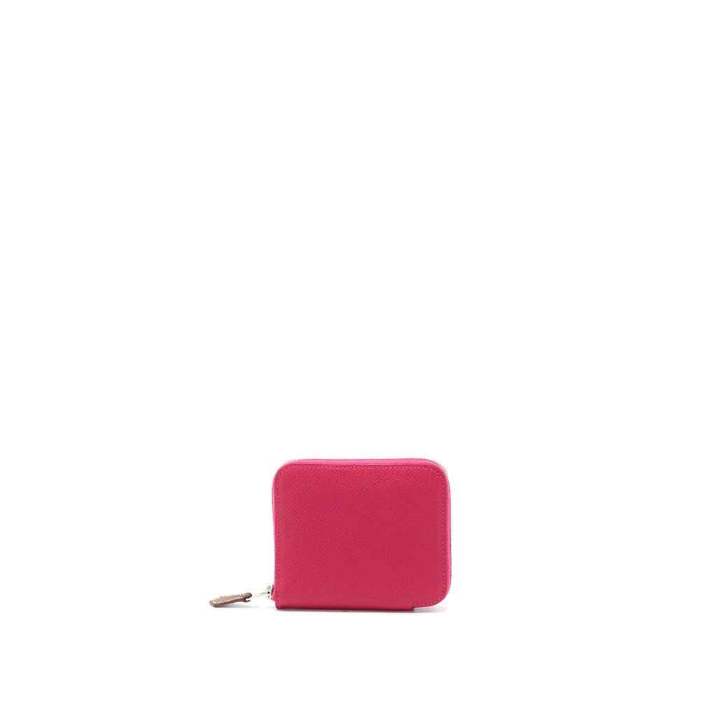 HERMES SILK’IN COMPACT WALLET EPSOM FRAMBOISE SHW