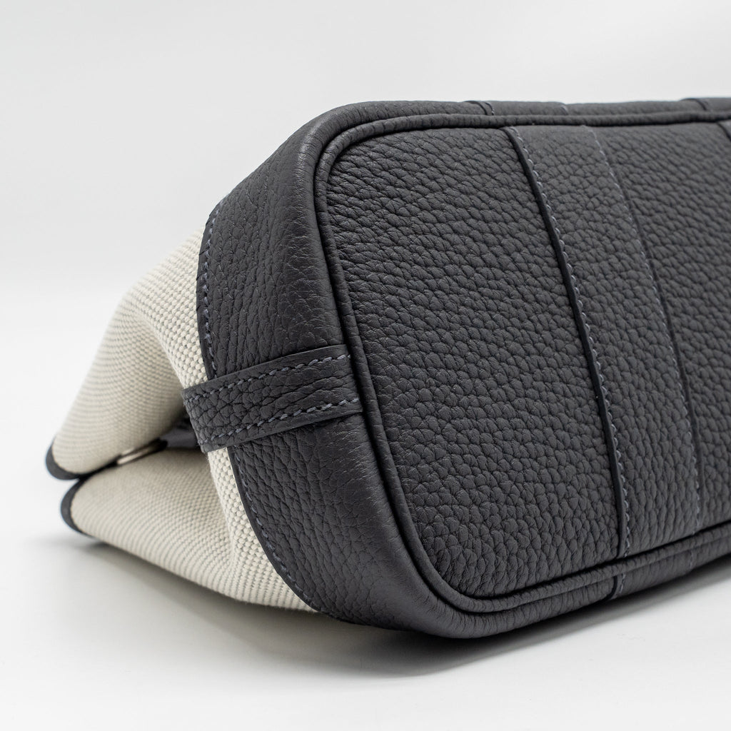 HERMES NEO GARDEN PARTY 23 CANVAS/NEGONDA ECRU/BLEU GLACIER/ARDOISE SHW