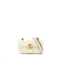 GUCCI MINI MARMONT CALFSKIN WHITE GHW