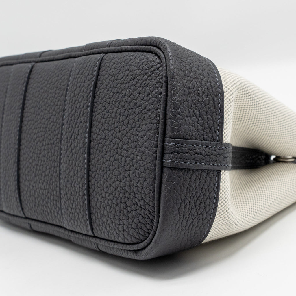 HERMES NEO GARDEN PARTY 23 CANVAS/NEGONDA ECRU/BLEU GLACIER/ARDOISE SHW