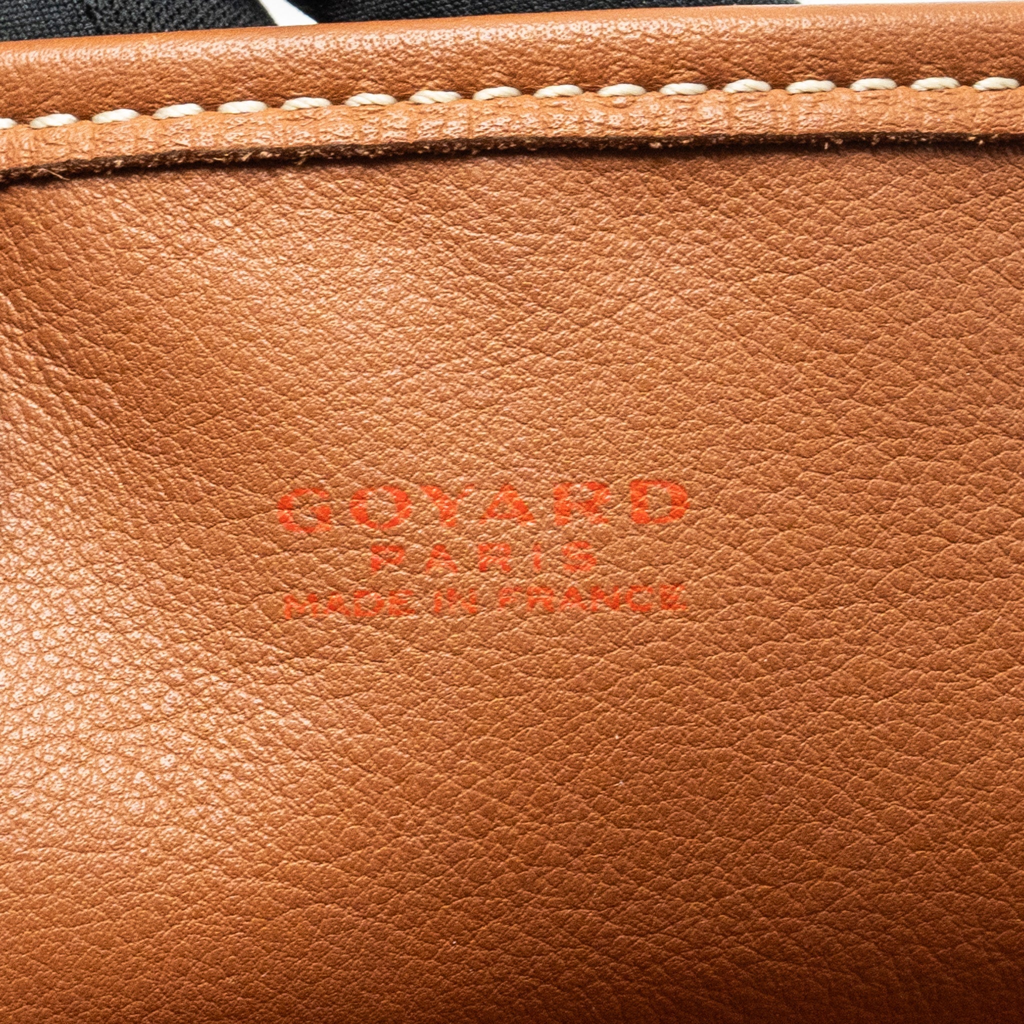 GOYARD MINI ANJOUR TOTE BAG GOYARDLINE CANVAS BROWN SHW