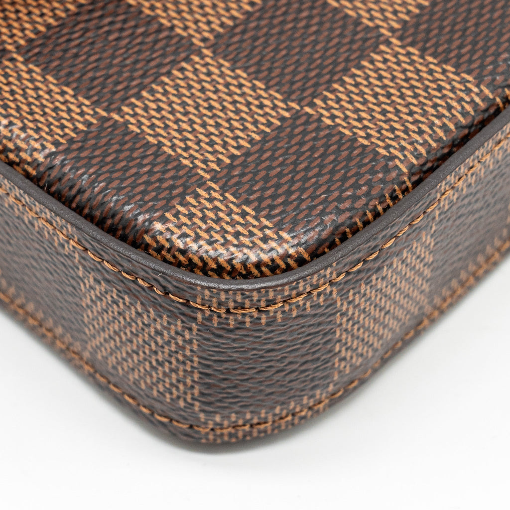 LOUIS VUITTON FELICIE POCHETTE DAMIER EBENE CANVAS GHW