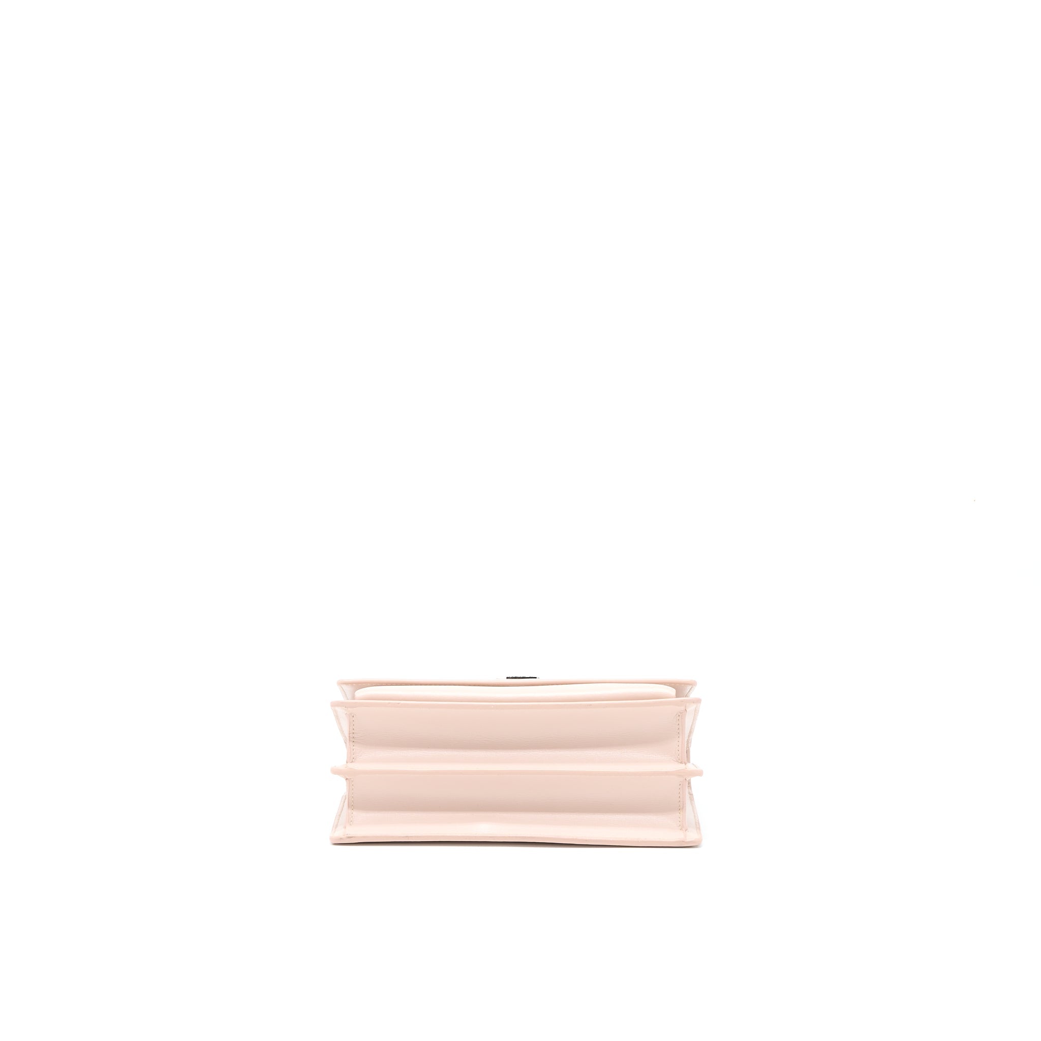 SAINT LAURENT MEDIUM SUNSET CHAIN BAG CALFSKIN LIGHT PINK SHW