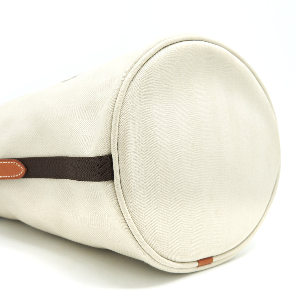 HERMES CANVAS GROOMING BAG/ BUCKET BAG