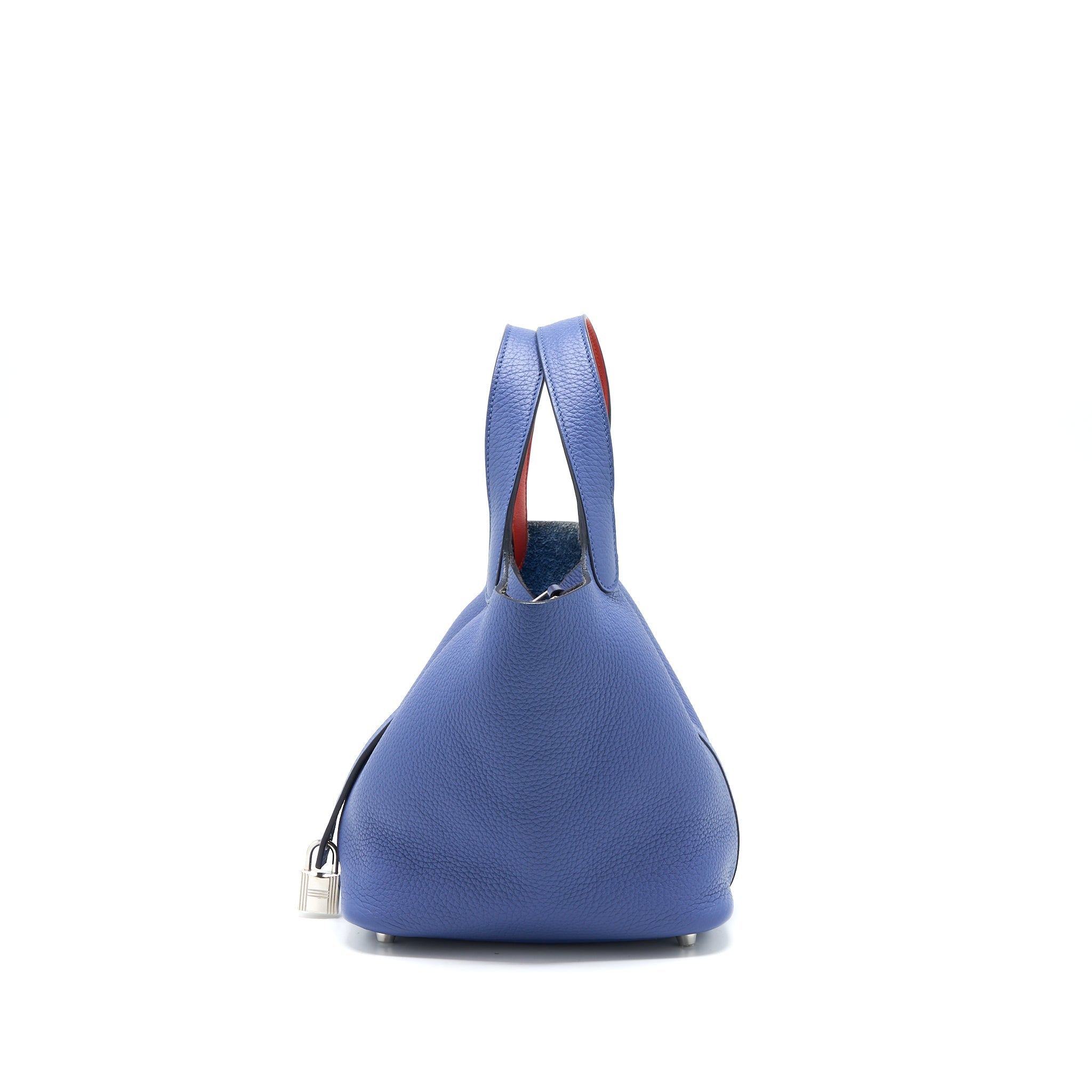 HERMES PICOTIN 18 LOCK BAG CLEMENCE BLEU BRIGHTON/CAPUCINE SHW
