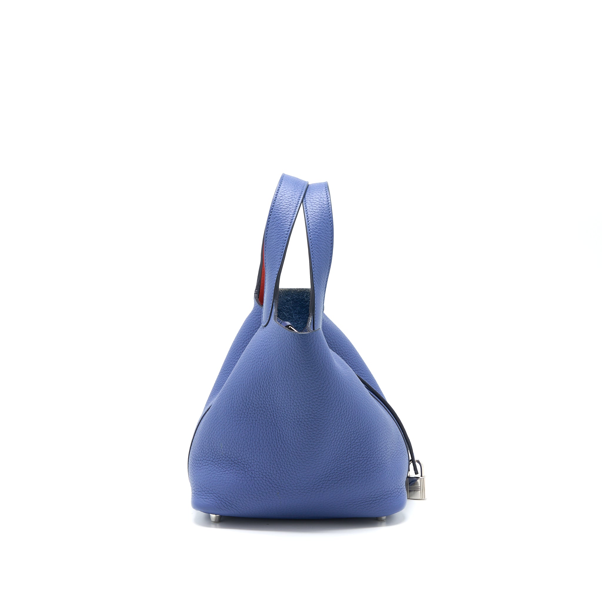 HERMES PICOTIN 18 LOCK BAG CLEMENCE BLEU BRIGHTON/CAPUCINE SHW