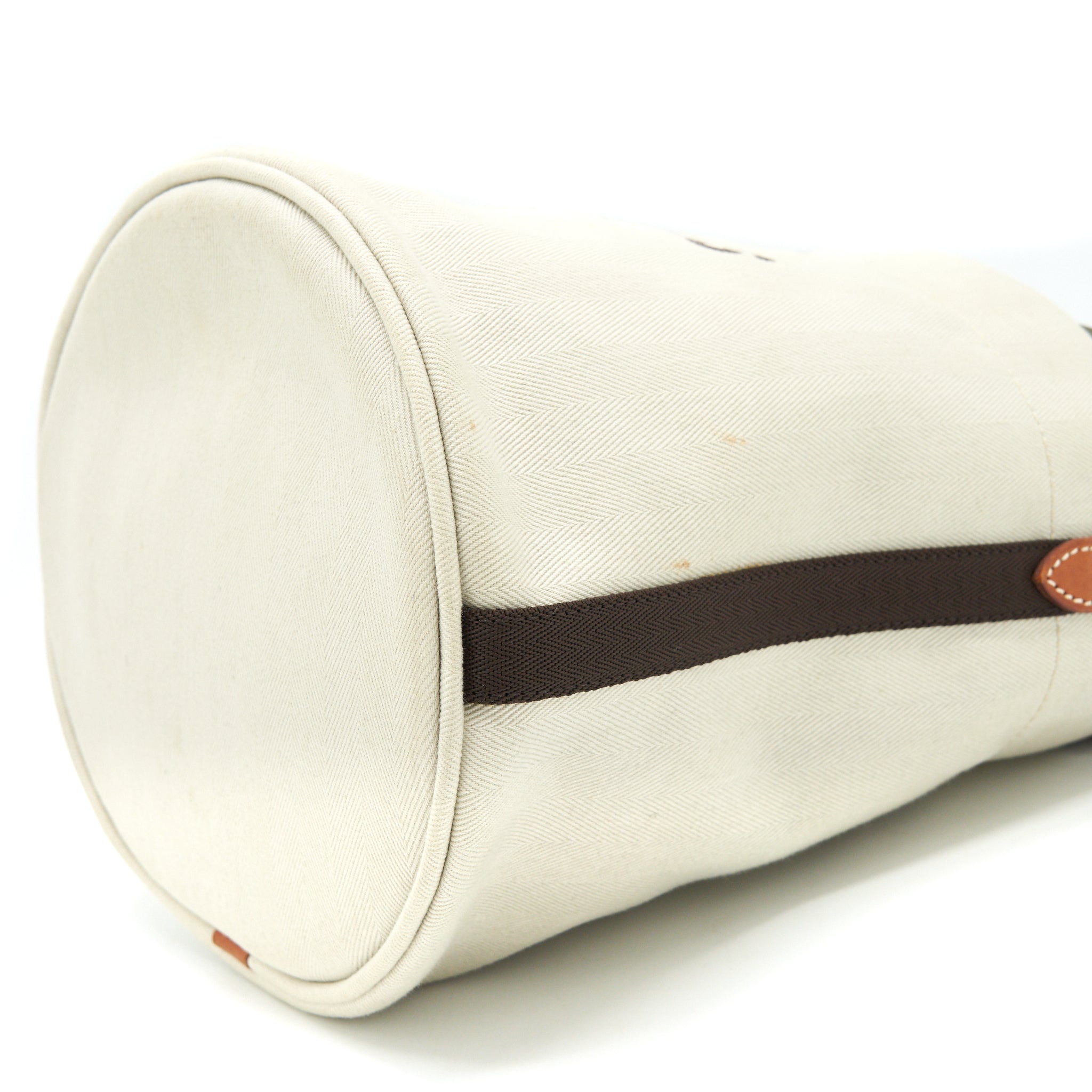 HERMES CANVAS GROOMING BAG/ BUCKET BAG
