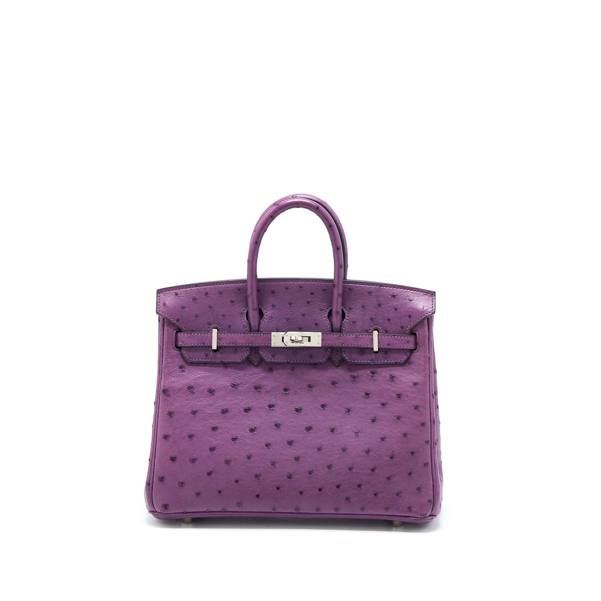 HERMES BIRKIN 25 OSTRICH VIOLINE SHW