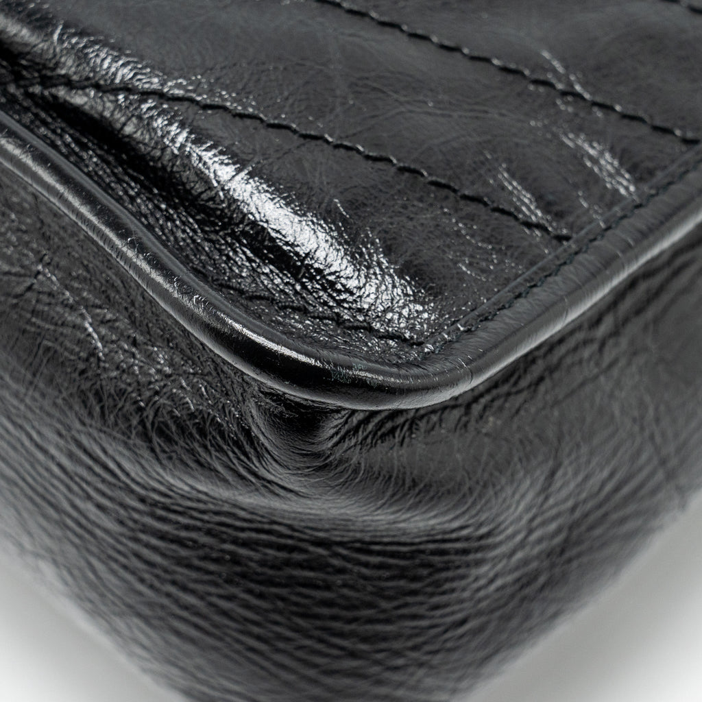 SAINT LAURENT/YSL MEDIUM NIKI CALFSKIN BLACK SHW