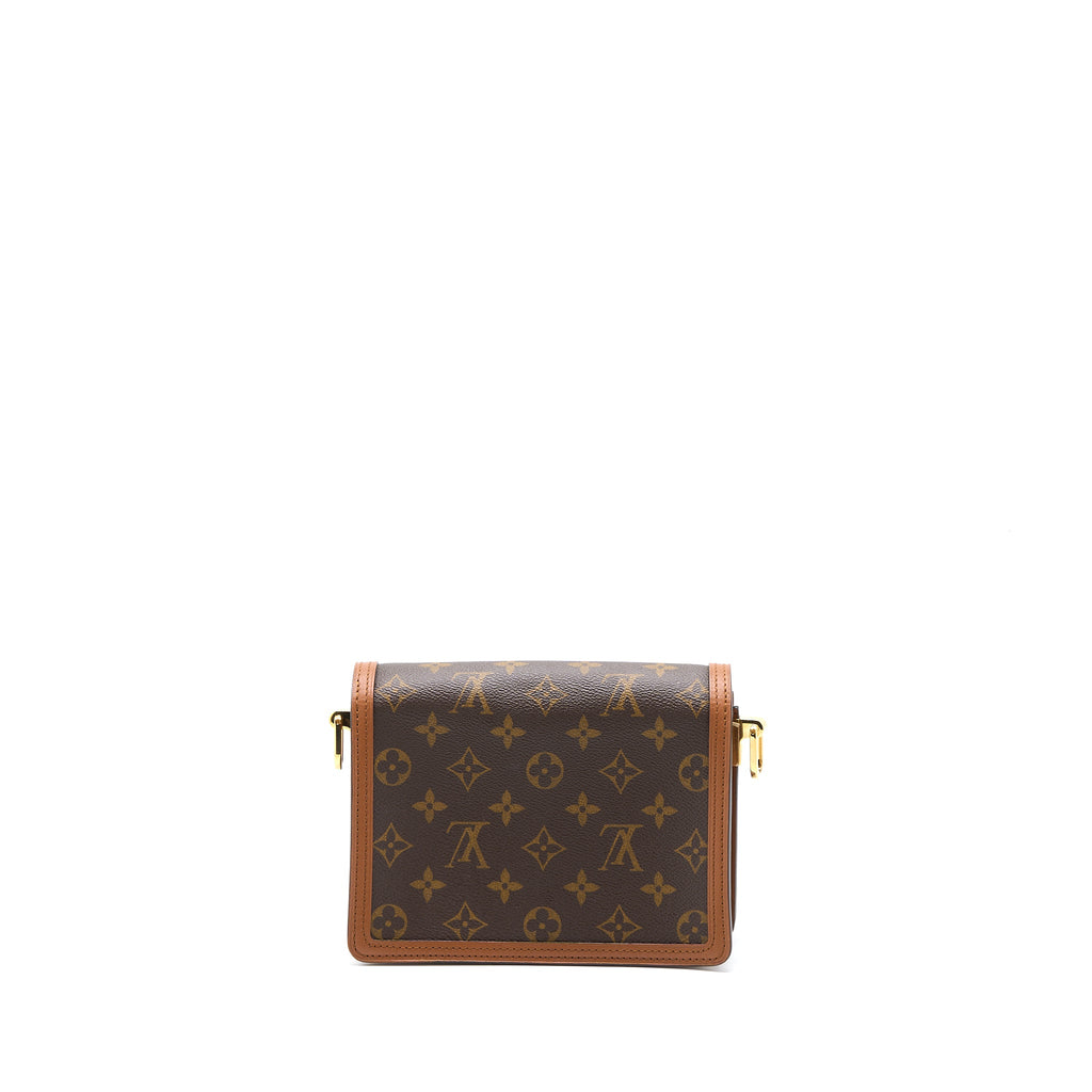 LOUIS VUITTON MINI DAUPHINE MONOGRAM REVERSE CANVAS GHW