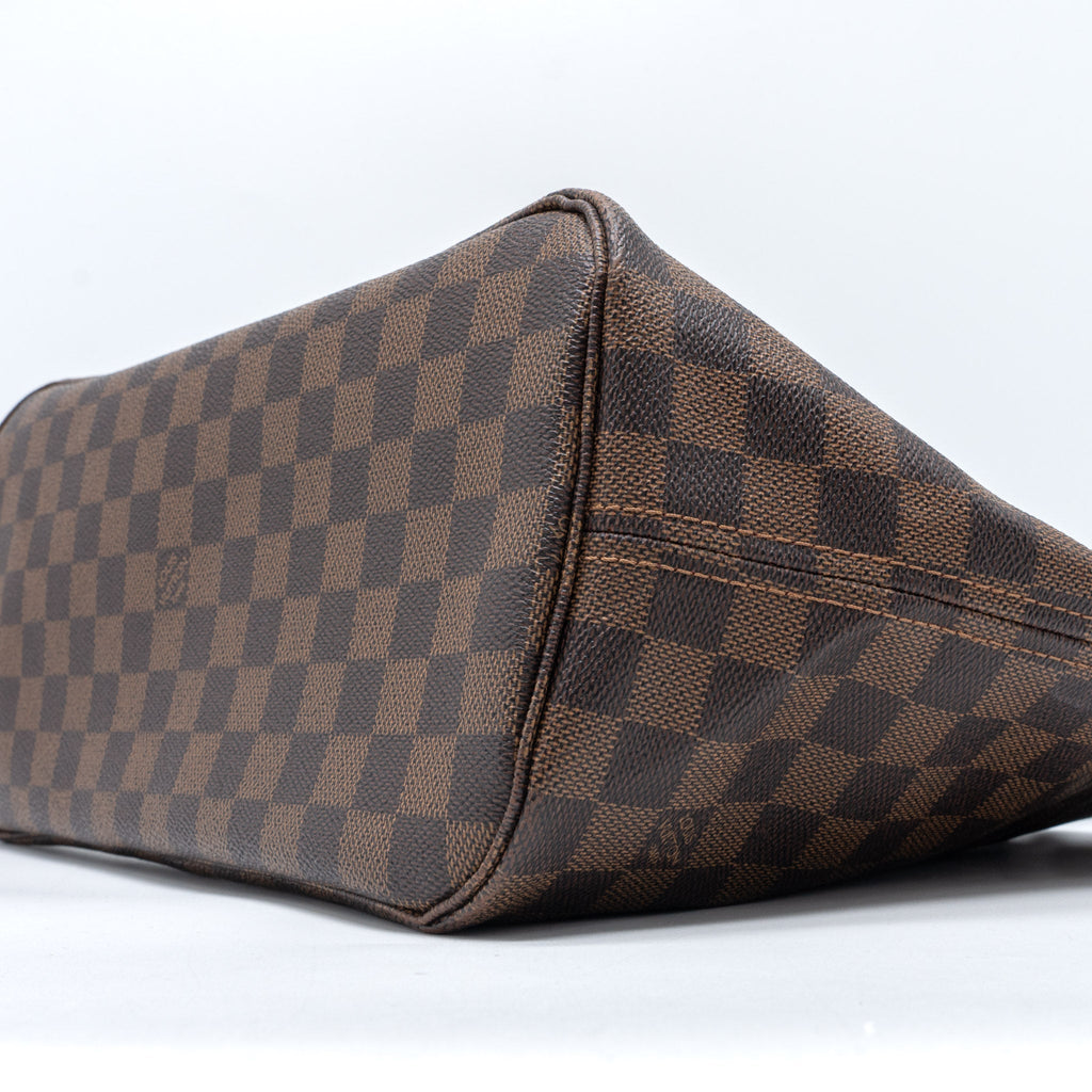 LOUIS VUITTON NEVERFULL MM DAMIER EBENE CANVAS GHW