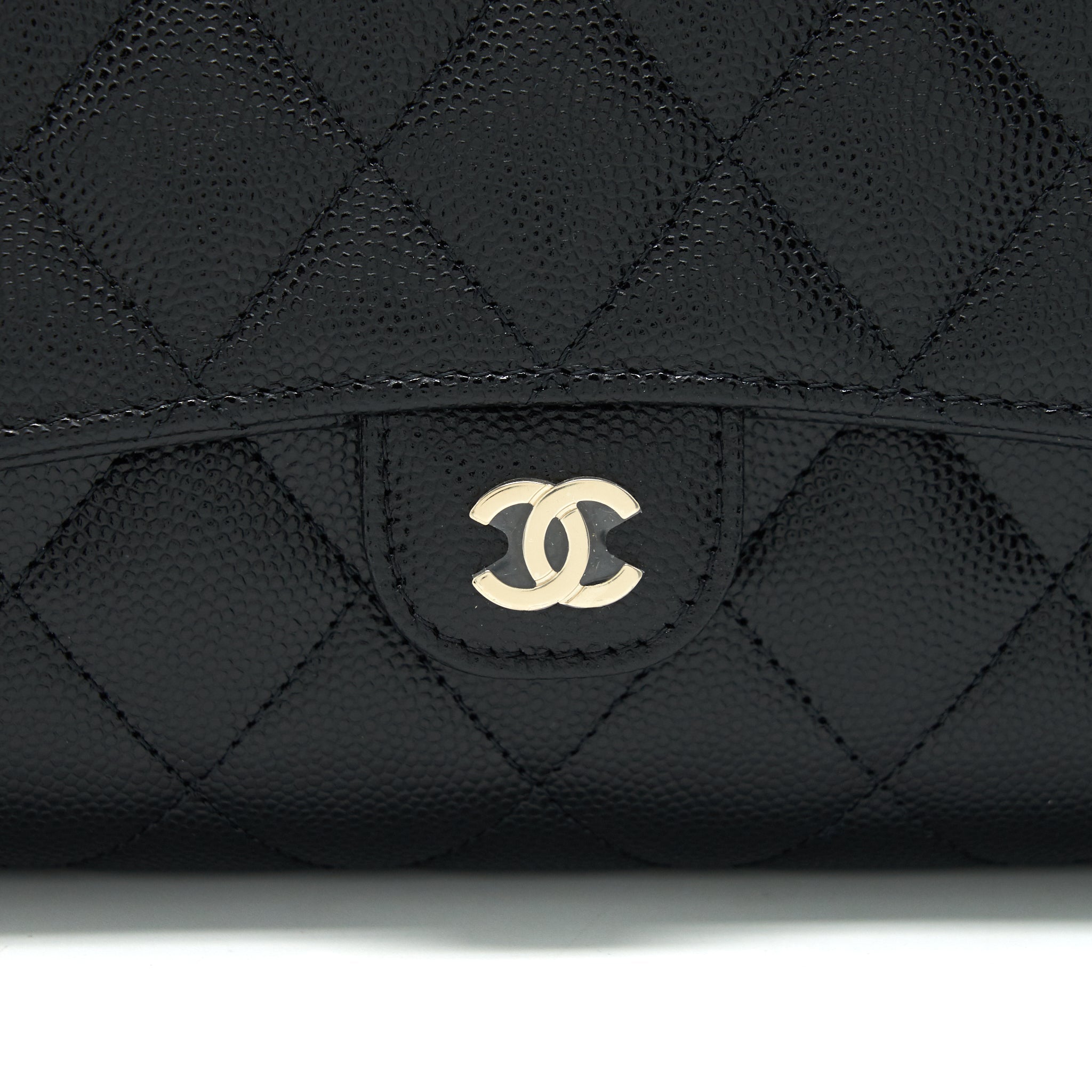 CHANEL 22C 3 IN 1 WALLET ON CHAIN CAVIAR BLACK LGHW
