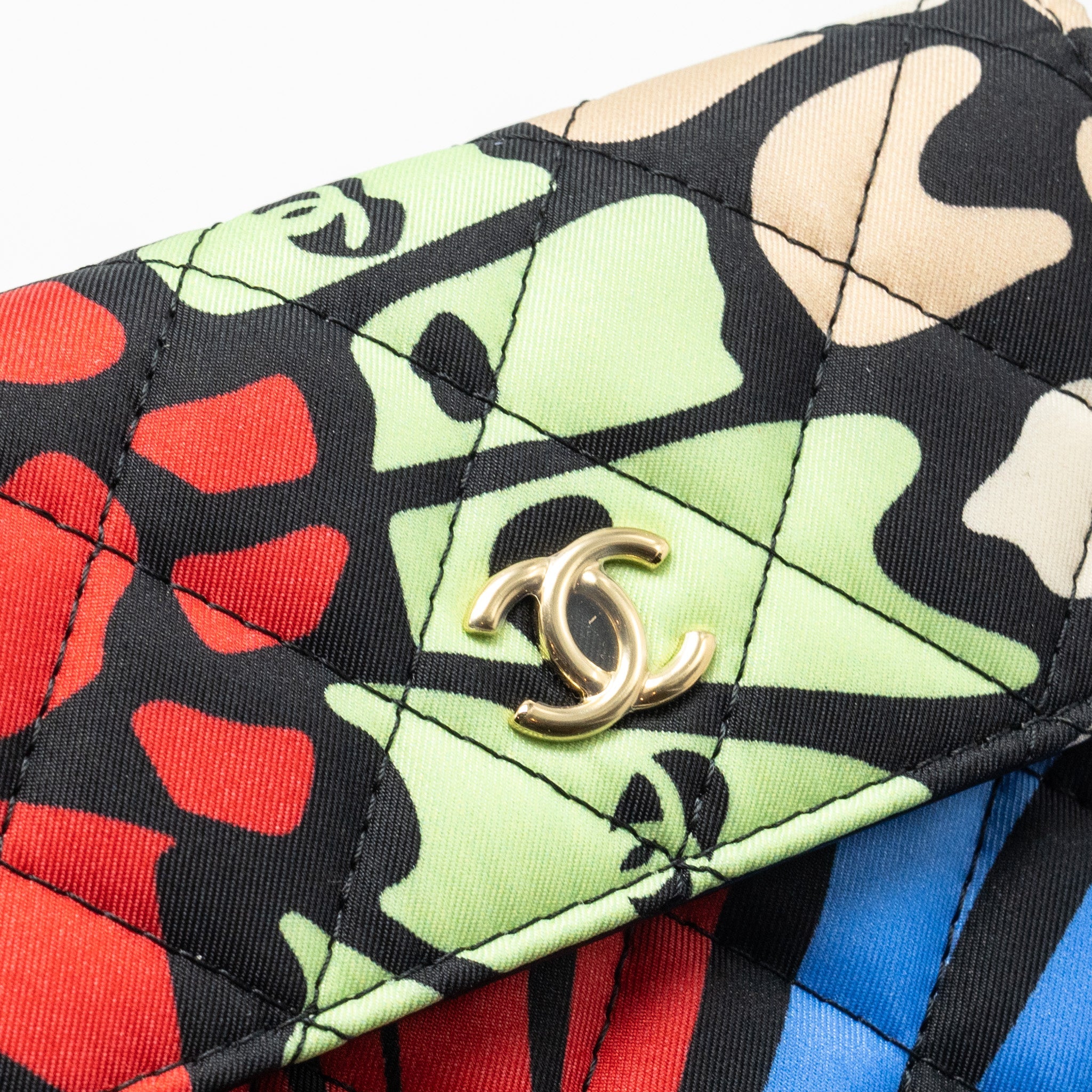 CHANEL 22S MINI FLAP BAG FABRIC MULTICOLOUR LGHW