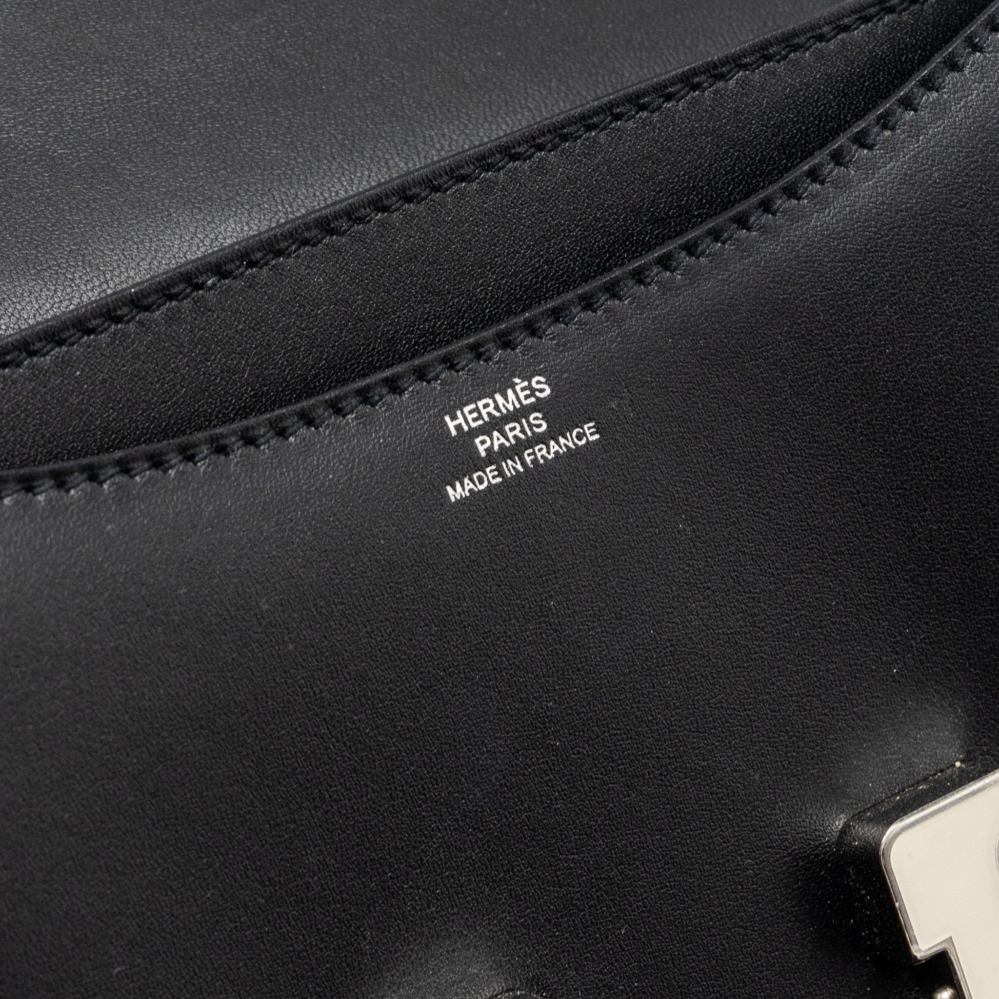 HERMES MINI CONSTANCE ALLEGRO BLACK / WHITE SHW