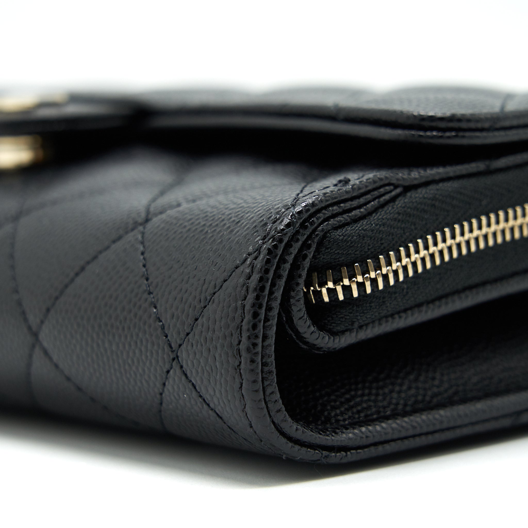 CHANEL 3 IN 1 WALLET ON CHAIN BLACK CAVIAR LGHW