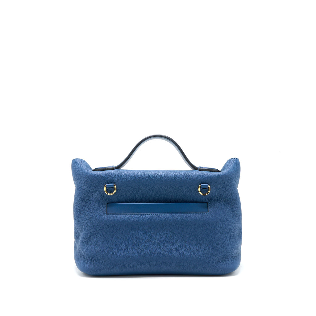 HERMES 24/24 2424-29 BAG TOGO/SWIFT S4 DEEP BLUE GHW