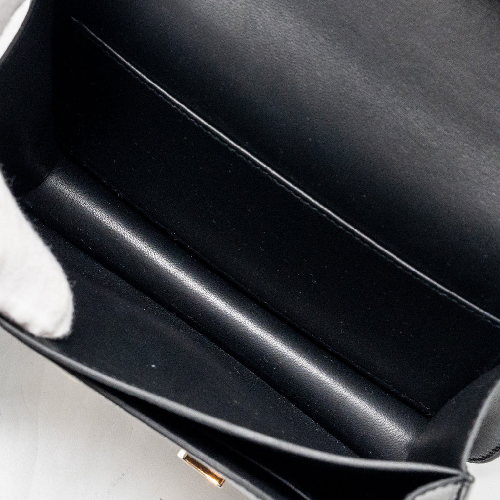 HERMES MINI CONSTANCE ALLEGRO BLACK / WHITE SHW