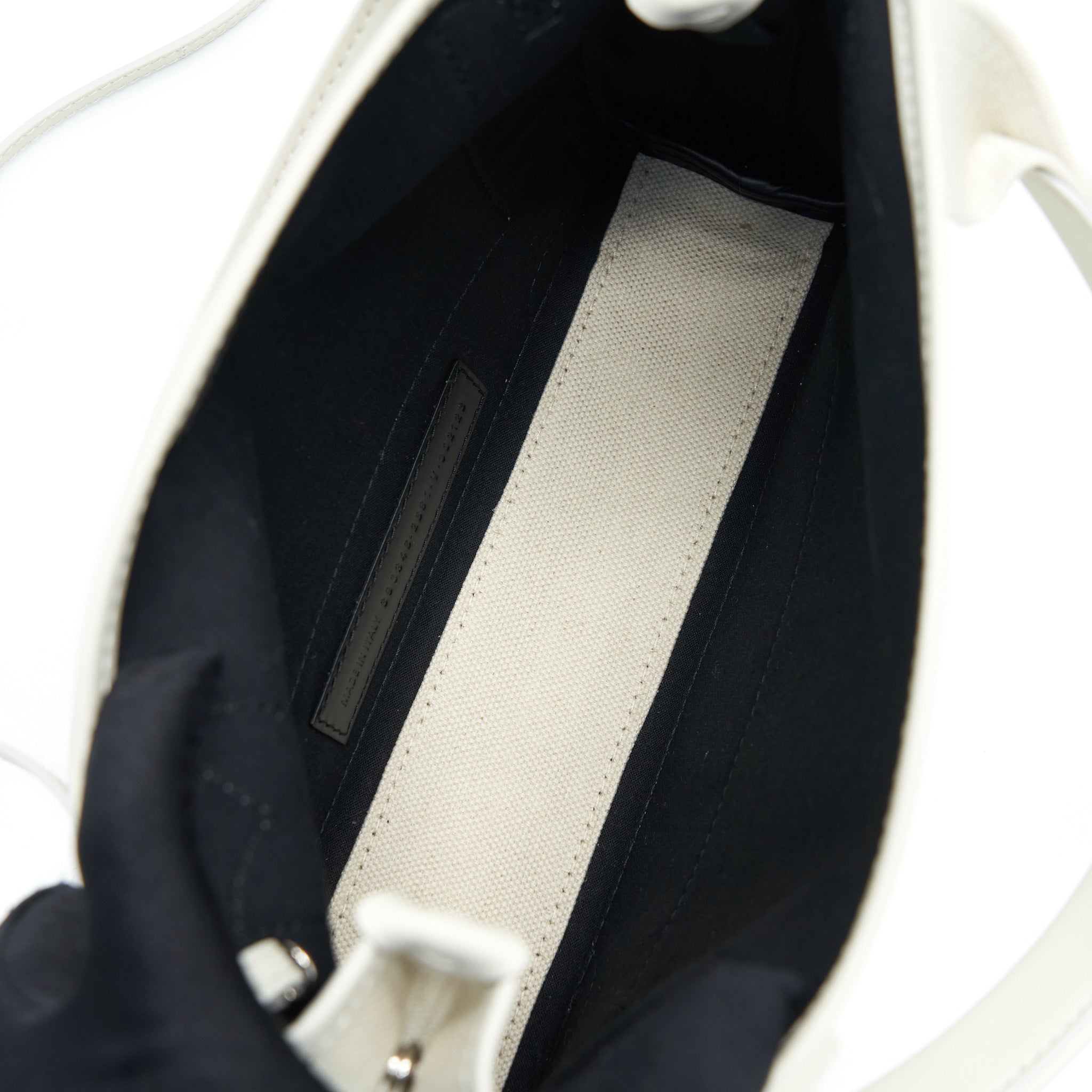 BALENCIAGA CABAS FABRIC/LEATHER OFF WHITE SHW