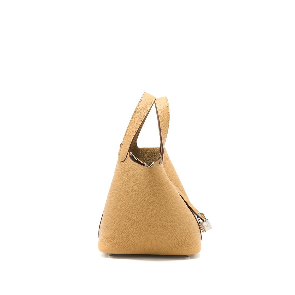 HERMES PICOTIN 18 LOCK BAG CLEMENCE BISCUIT SHW