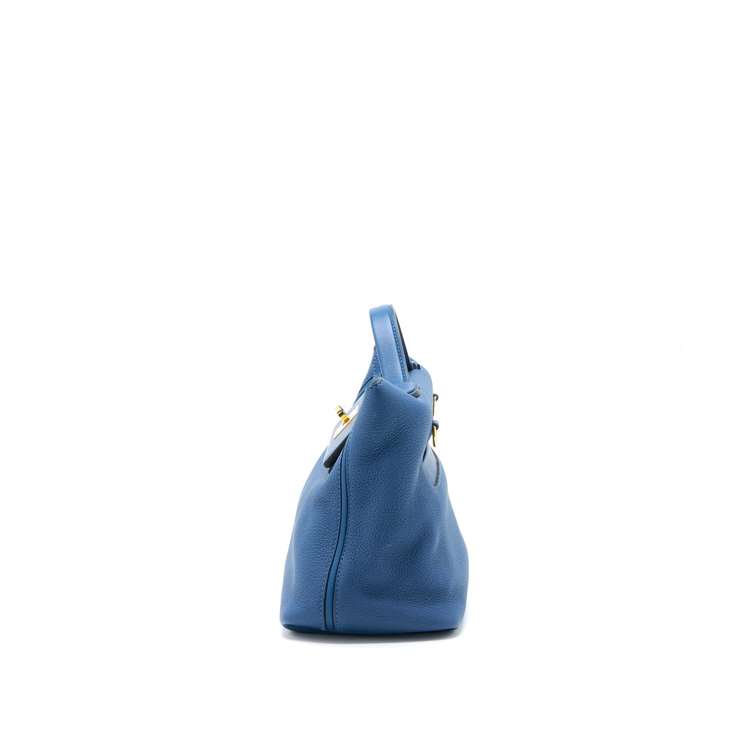 HERMES 24/24 2424-29 BAG TOGO/SWIFT S4 DEEP BLUE GHW