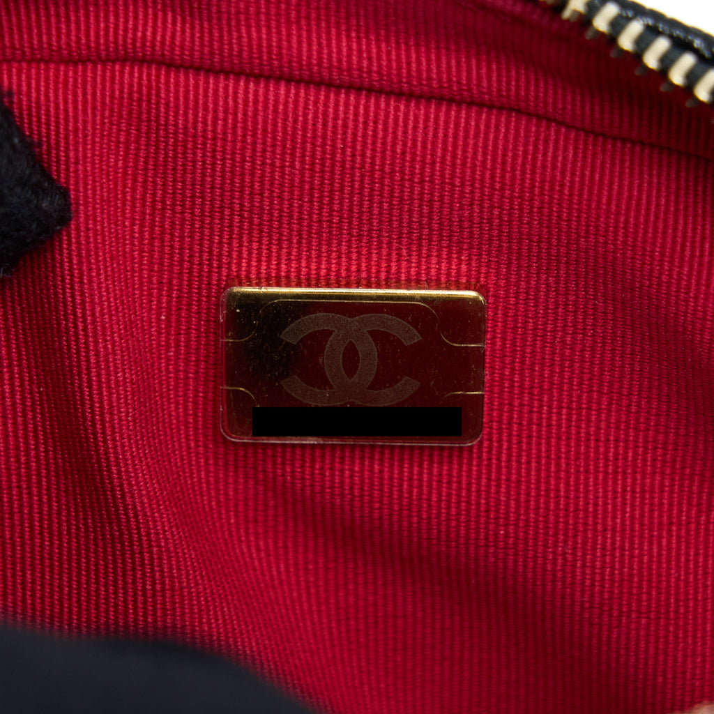CHANEL 22P CAMERA CROSSBODY BAG CAVIAR BLACK GHW(MICROCHIP)