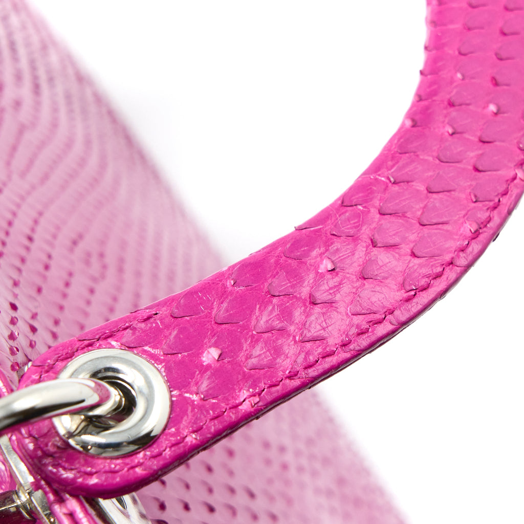 DIOR MEDIUM LADY DIOR PYTHON PINK SHW