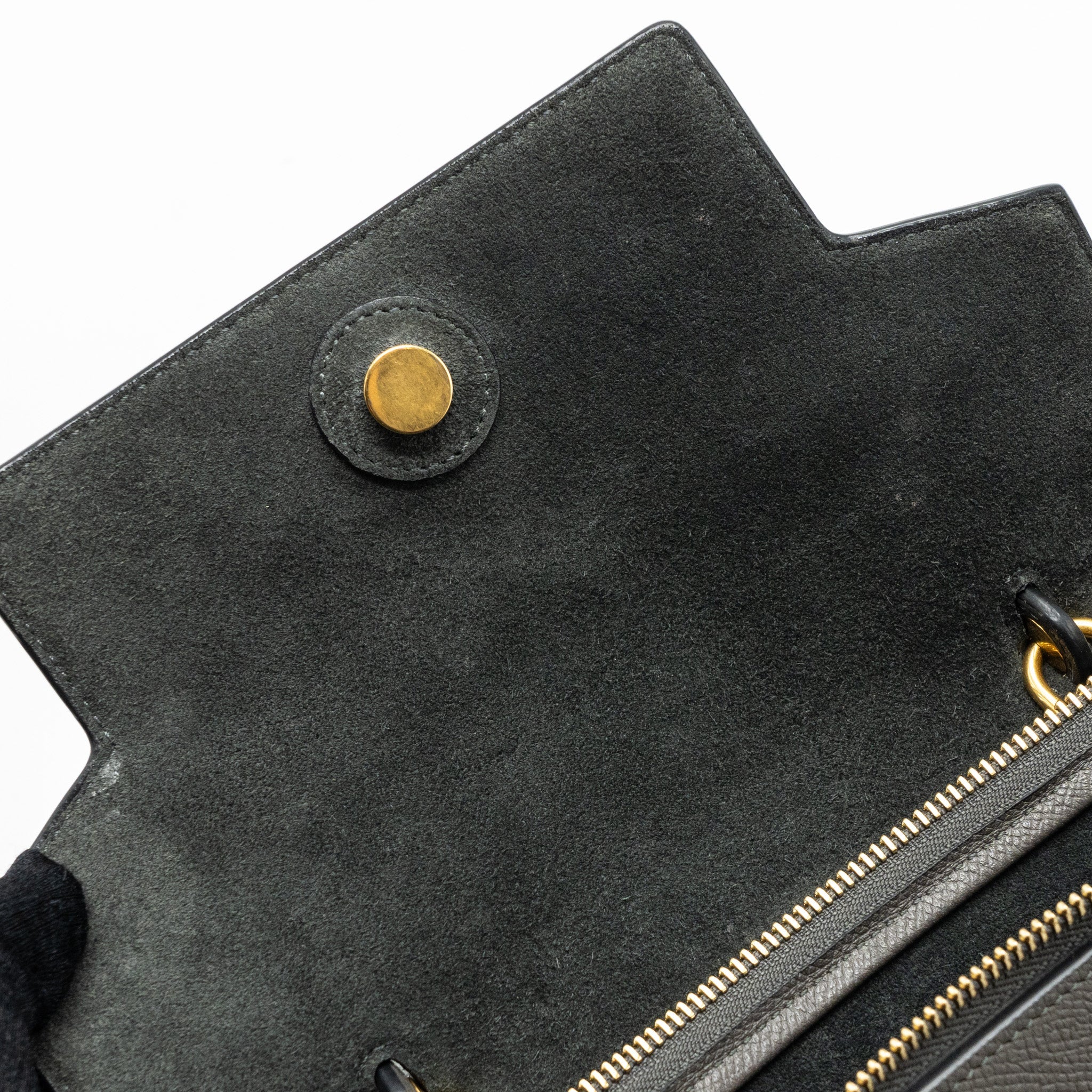 CELINE MICRO BELT BAG CALFSKIN GREY GHW