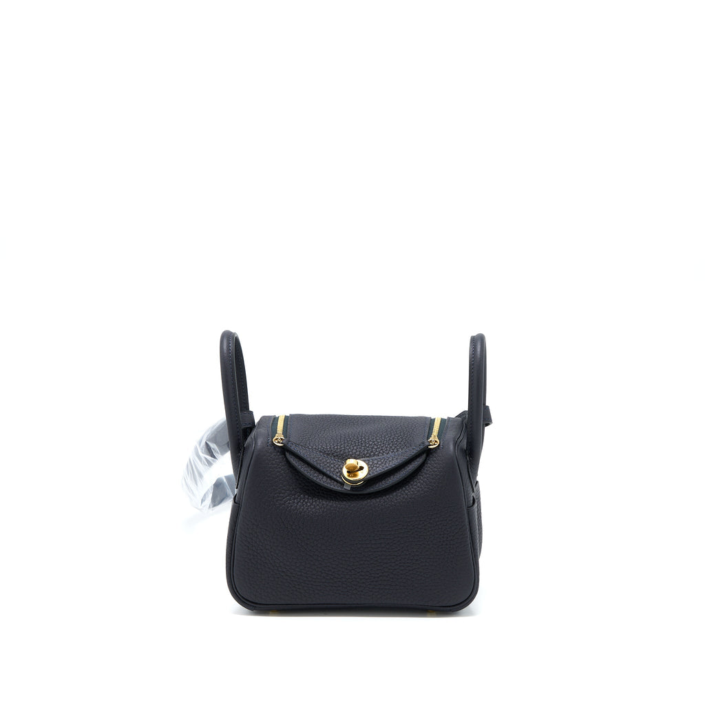 HERMES MINI LINDY CLEMENCE 3Y CABAN GHW