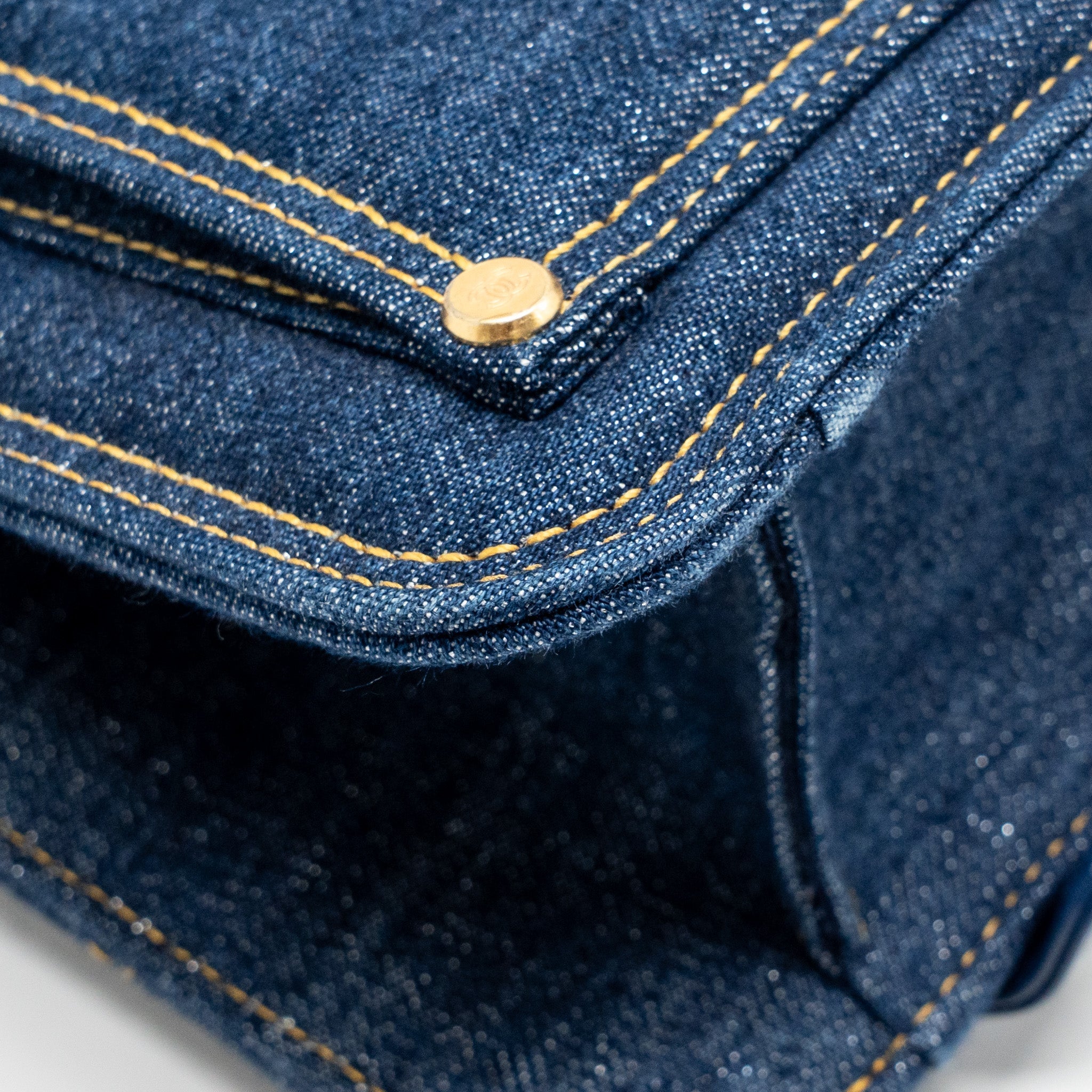 CHANEL 23S FLAP BACKPACK DENIM BLUE GHW (MICROCHIP)